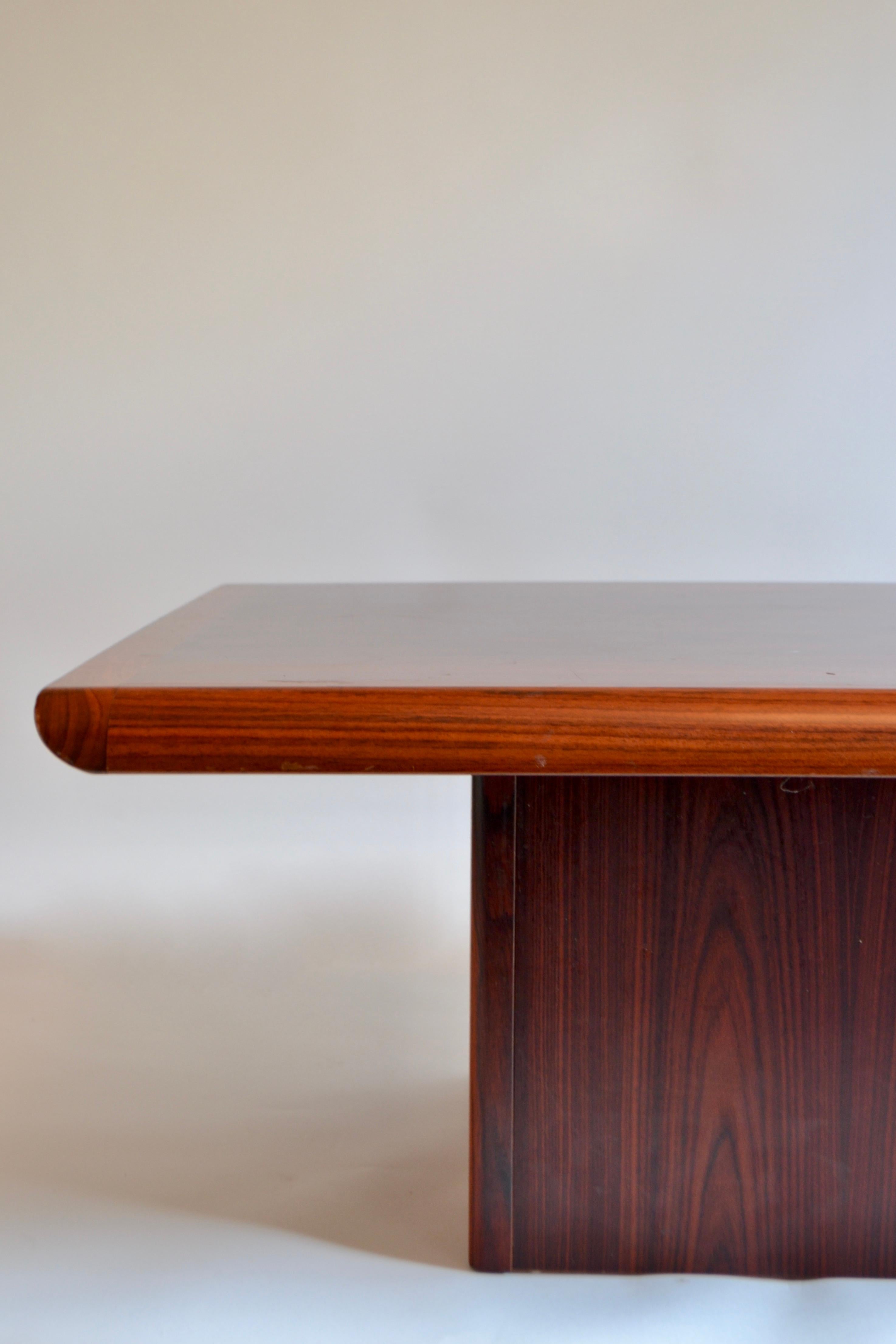 Rosewood Pedestal Coffee Table by Vejle Stole and Møbelfabrik, Danish, 1960s 2