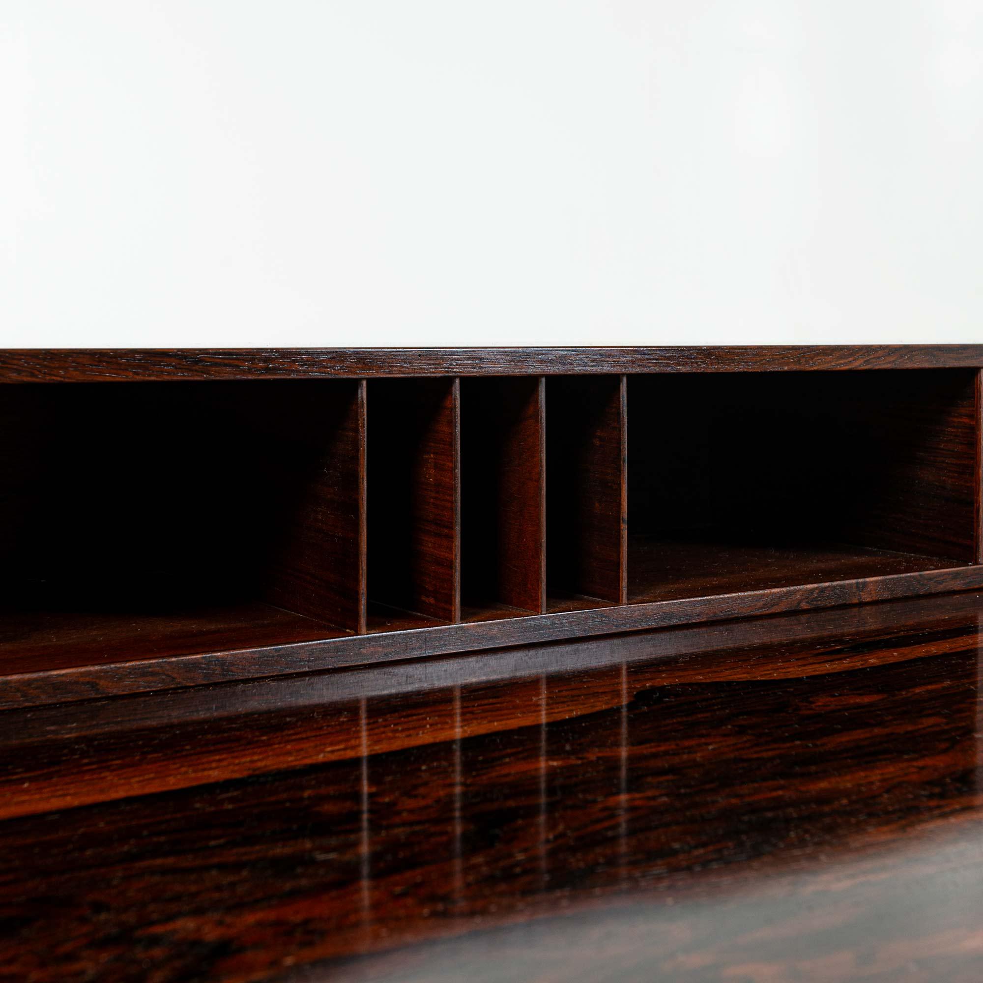 Executive-Schreibtisch aus Palisanderholz mit Flip Top von Peter Lovig Nielsen 2