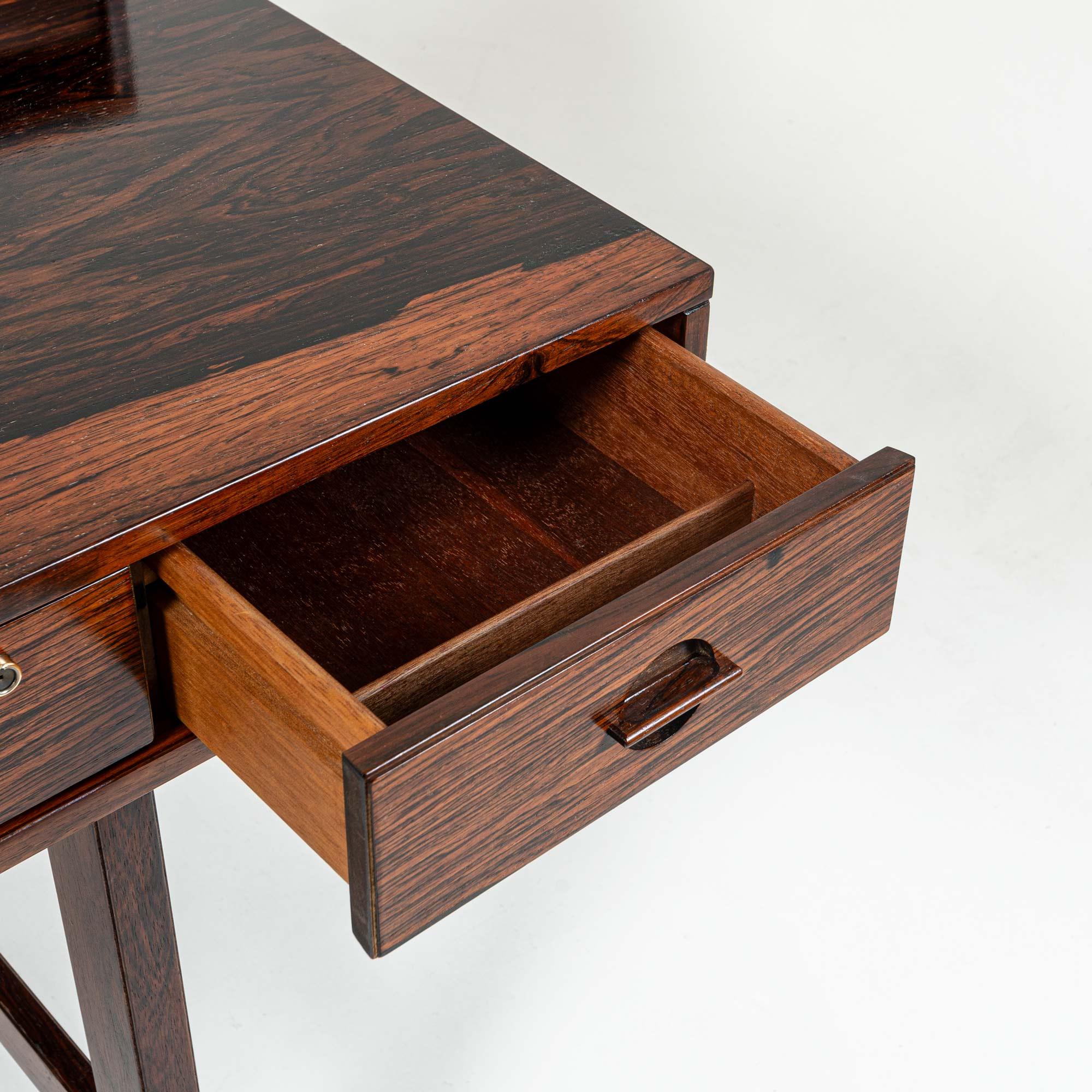 Peter Lovig Nielsen Flip Top Executive Desk in Rosewood For Sale 3