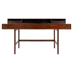 Vintage Peter Lovig Nielsen Flip Top Executive Desk in Rosewood