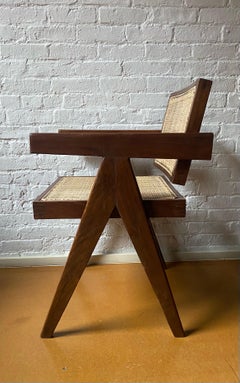 Rosewood Pierre Jeanneret Floating Back Office Chair, 1950s