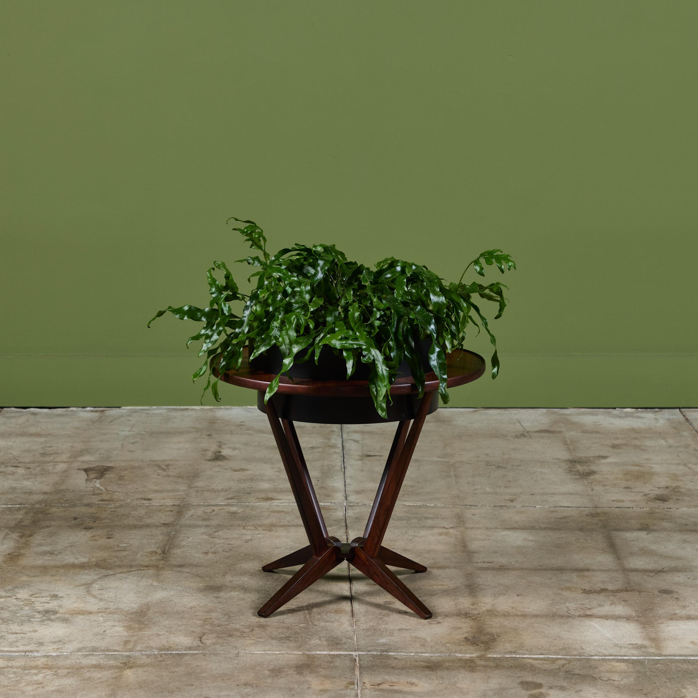 Américain Stand pour plantes en bois de rose en vente