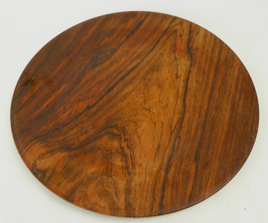 Rare rosewood plate by Illums Bolighus. Hard to find the rosewood examples, most often these are found in teak.