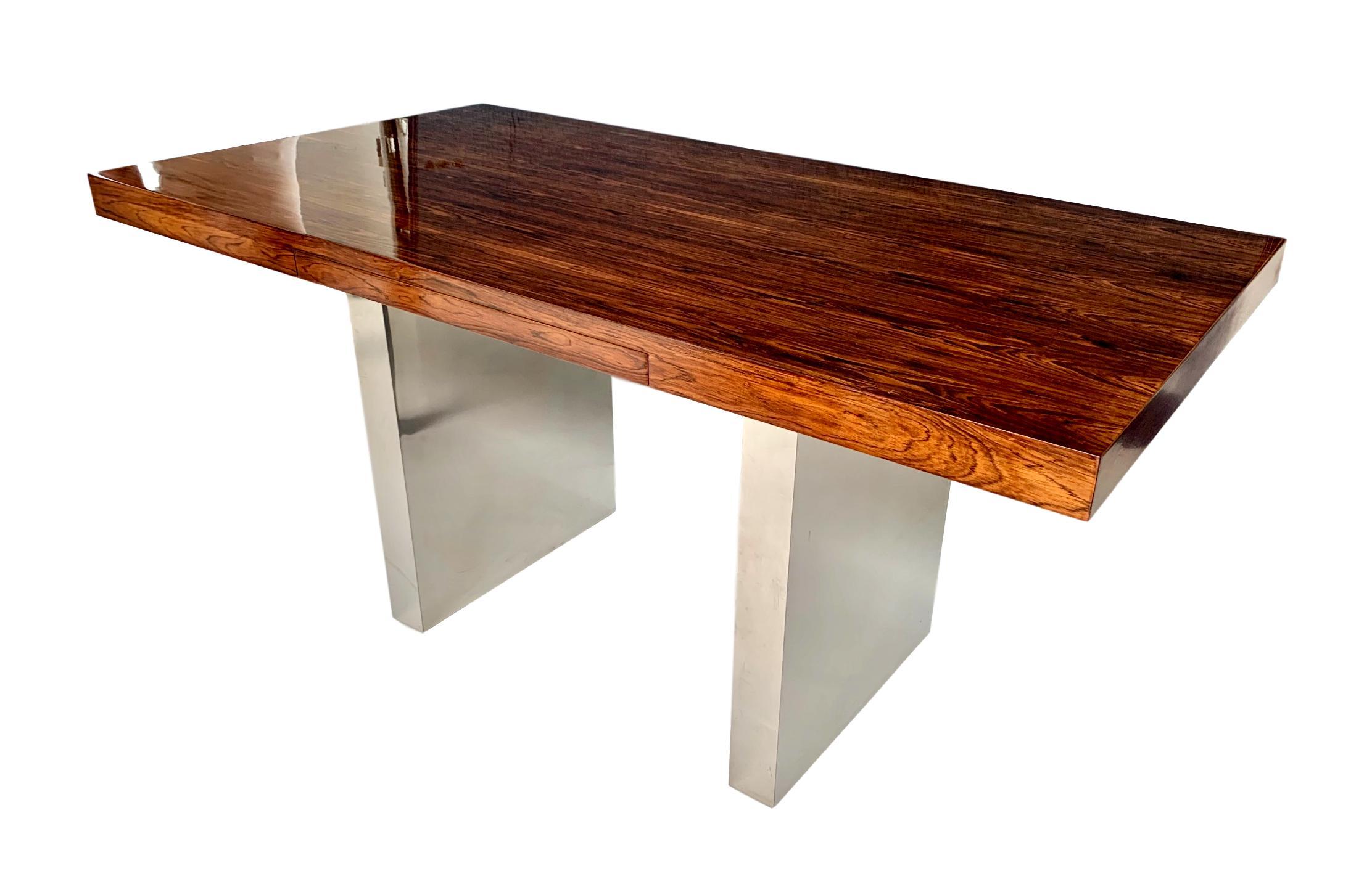 Rosewood Platform Desk by Roger Sprunger for Dunbar