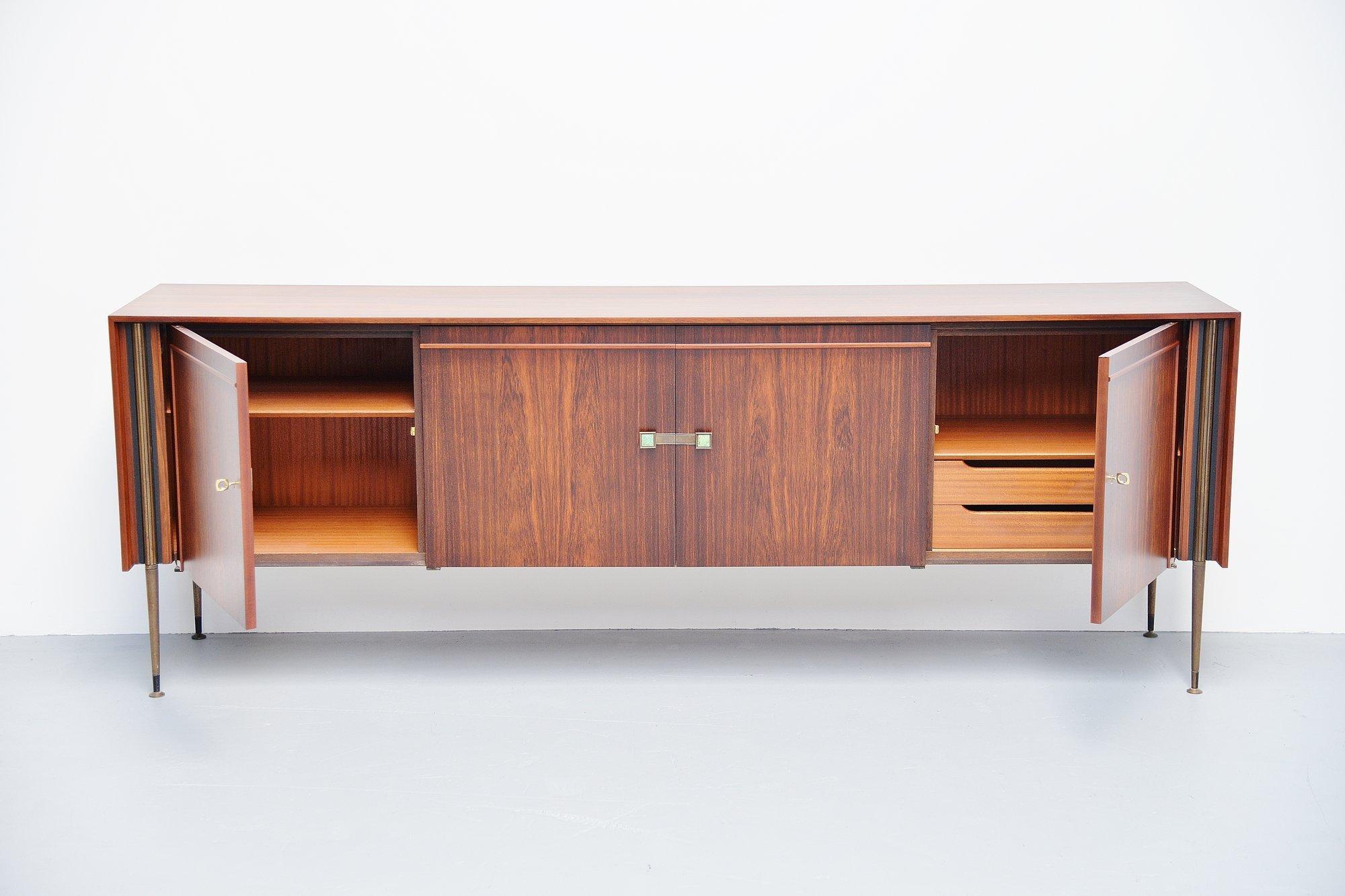 Mid-20th Century Rosewood Post Art Deco Sideboard Holland, 1950