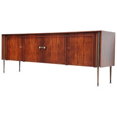 Rosewood Post Art Deco Sideboard Holland, 1950