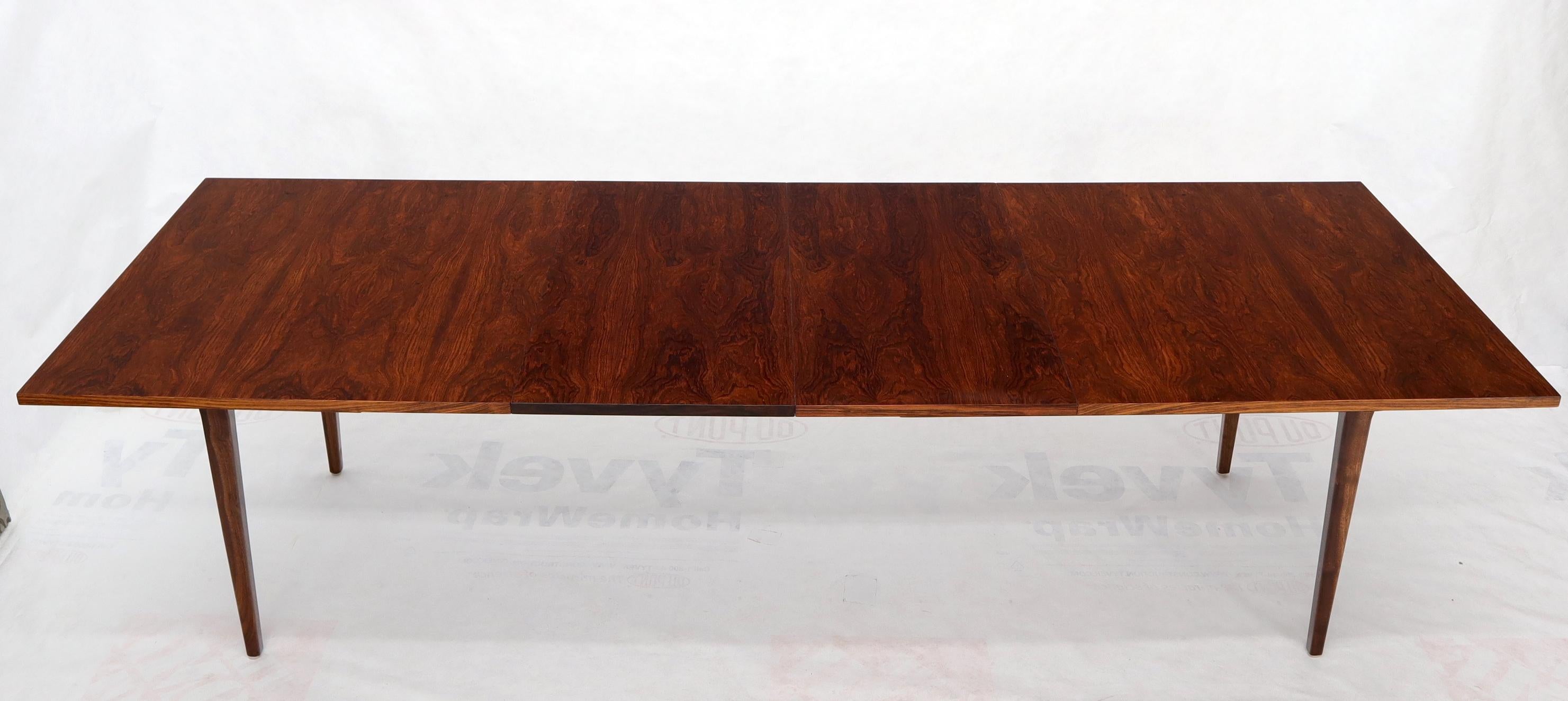 Rosewood Rectangular Dining Table by George Nelson for Herman Miller 2 Leaves For Sale 1