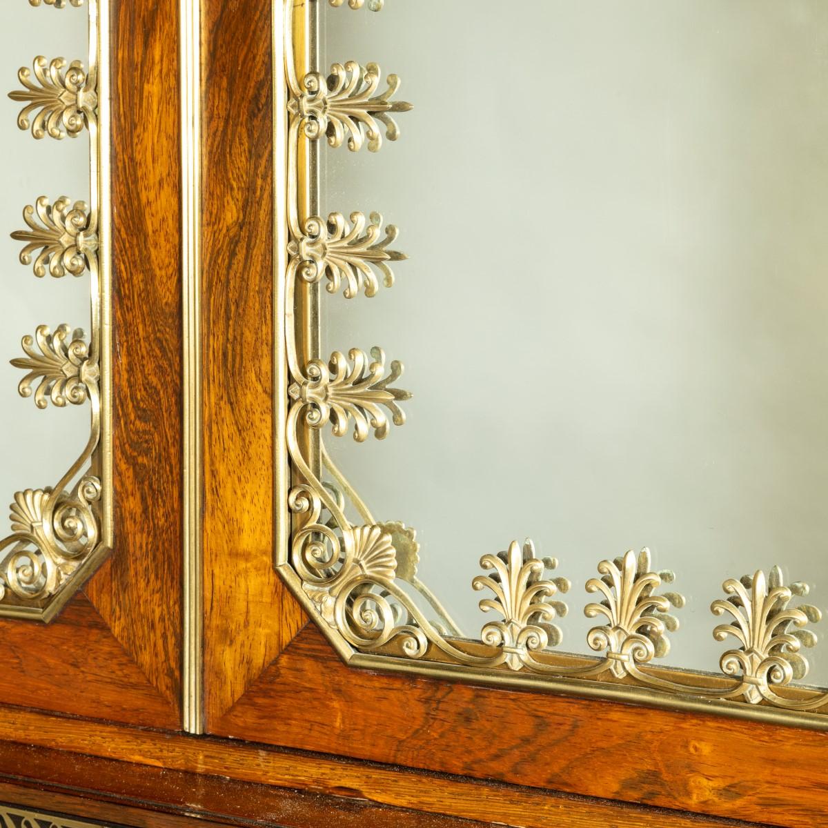 Büroschrank aus Palisanderholz im Regency-Stil mit Knieloch, Seddon und Morel zugeschrieben im Angebot 7