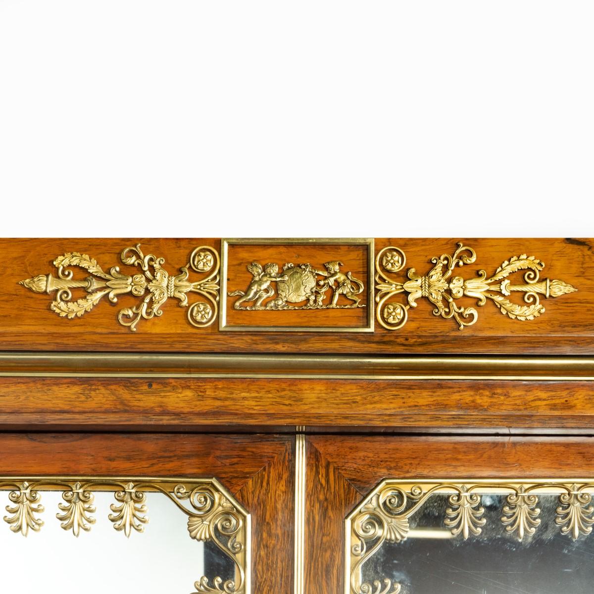 Büroschrank aus Palisanderholz im Regency-Stil mit Knieloch, Seddon und Morel zugeschrieben im Angebot 3