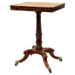 Table de lampe Regency en bois de rose