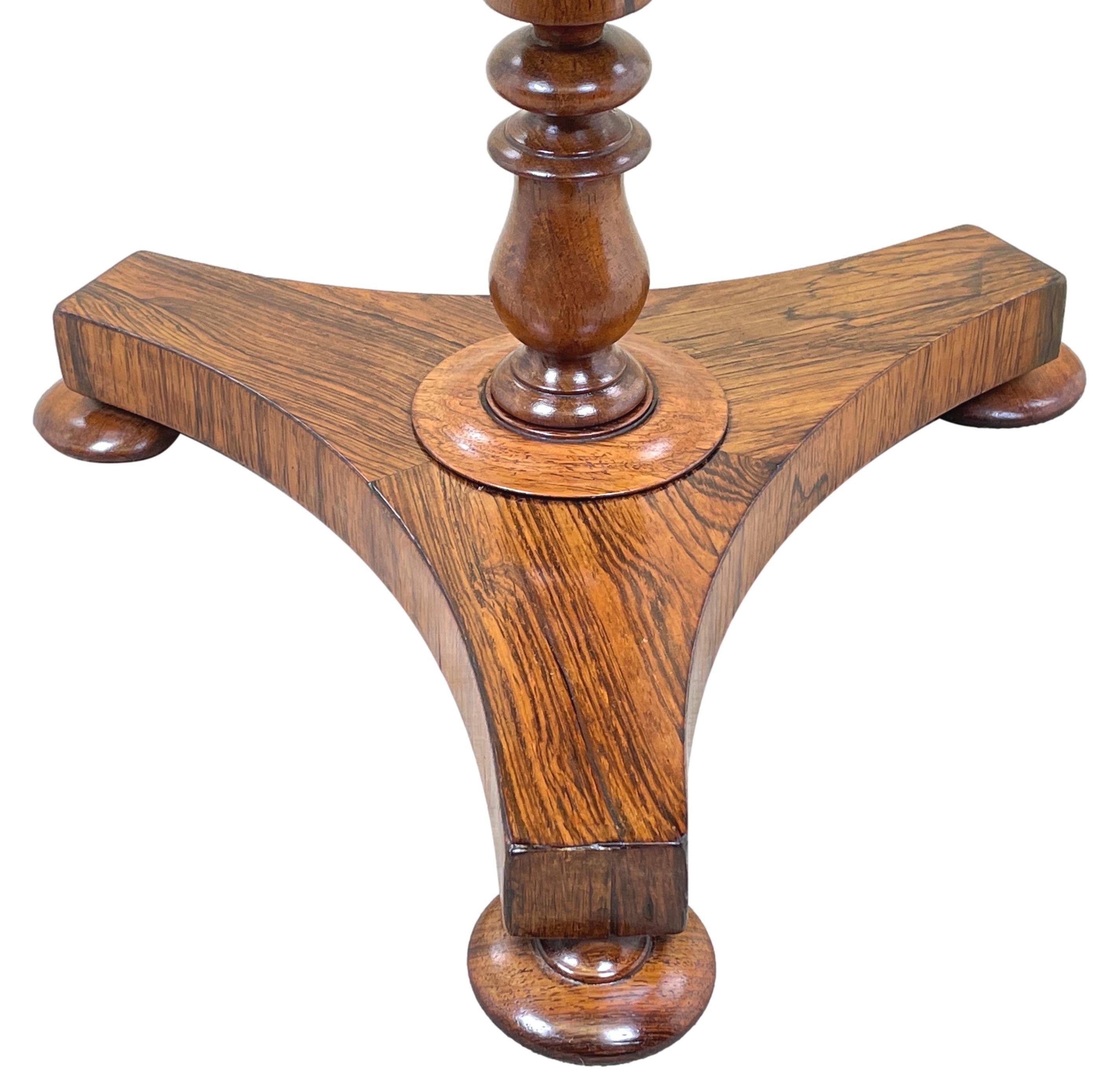 English Rosewood Regency Occasional Table For Sale