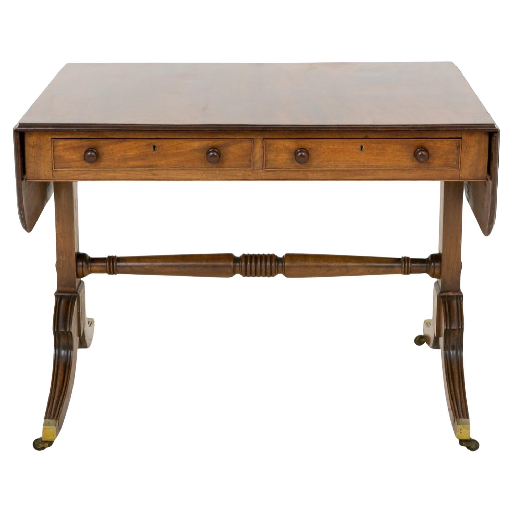 Table de canapé Regency en bois de rose, à rallonge et à abattant en vente
