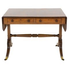 Table de canapé Regency en bois de rose, à rallonge et à abattant