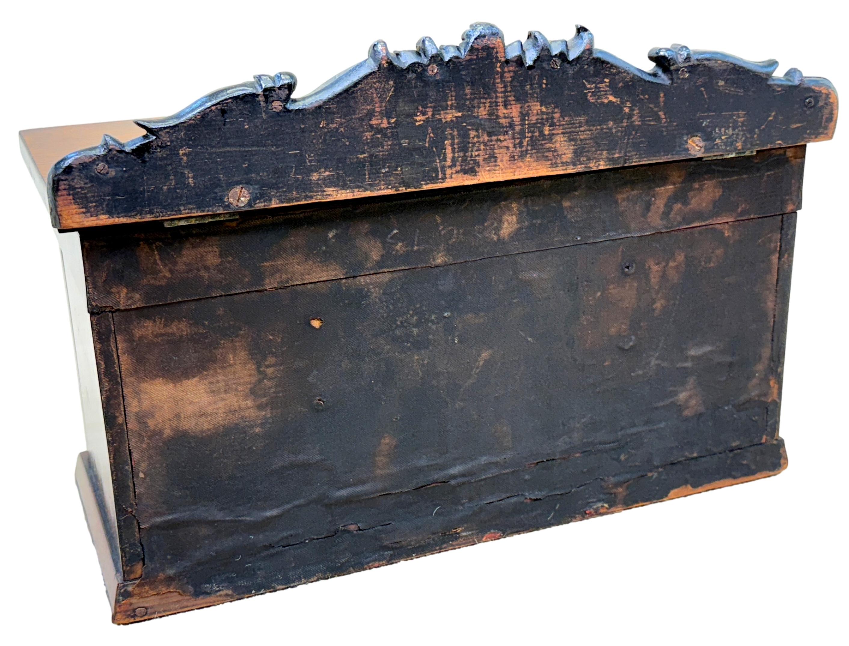 Rosewood Regency Tea Caddy Miniature Sideboard For Sale 5