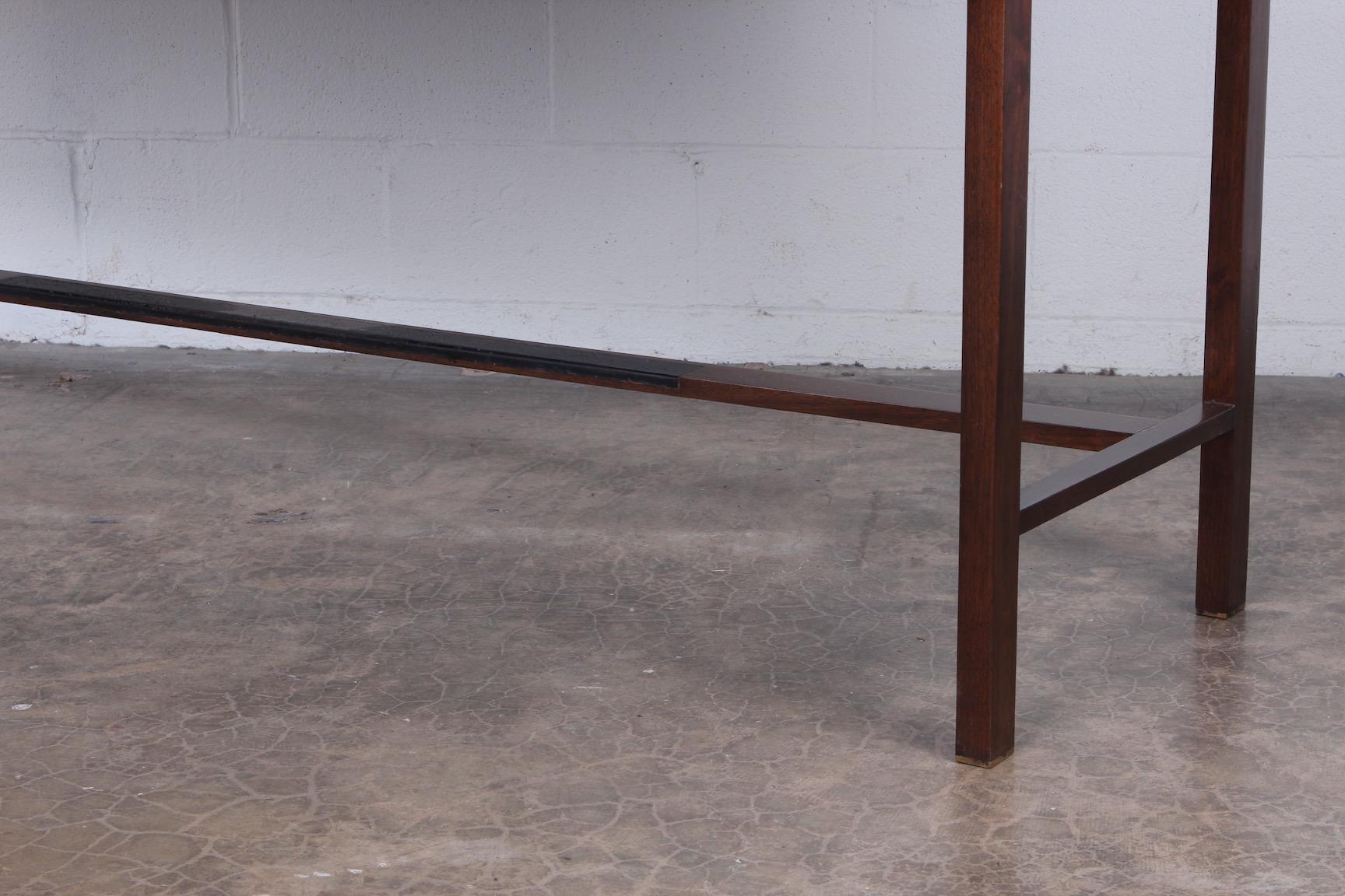 Mid-20th Century Rosewood Roll Top Desk by Edward Wormley for Dunbar For Sale