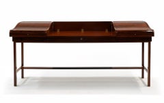 Rosewood Roll top Desk by Edward Wormley for Dunbar Model 452. All Original