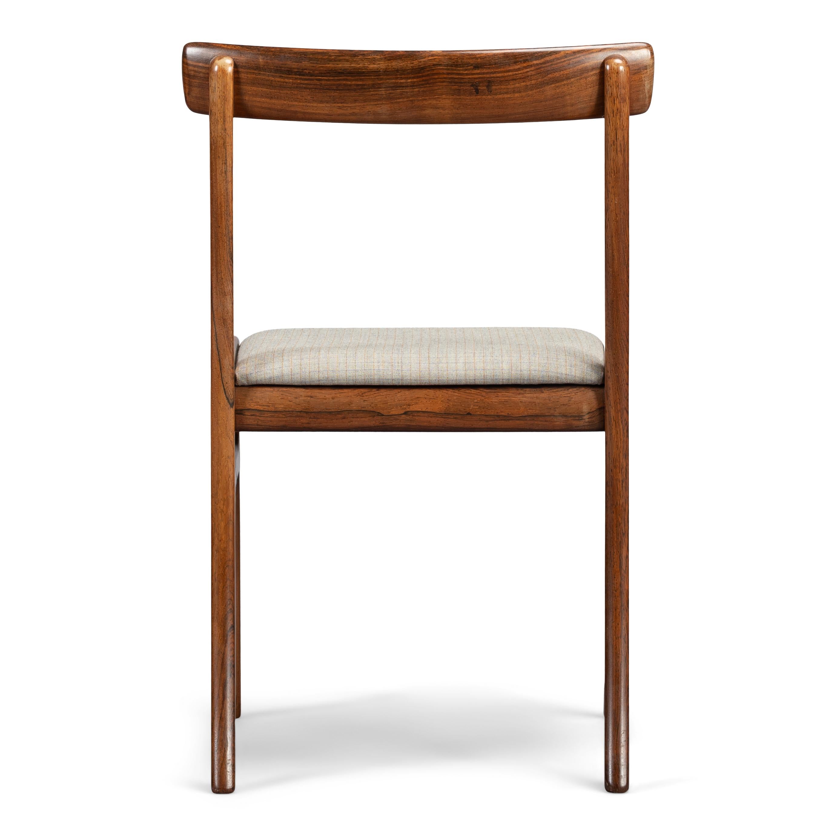 Rosewood Rungstedlund Dining Chairs by Ole Wanscher for PJ Denmark, Set of 4 3