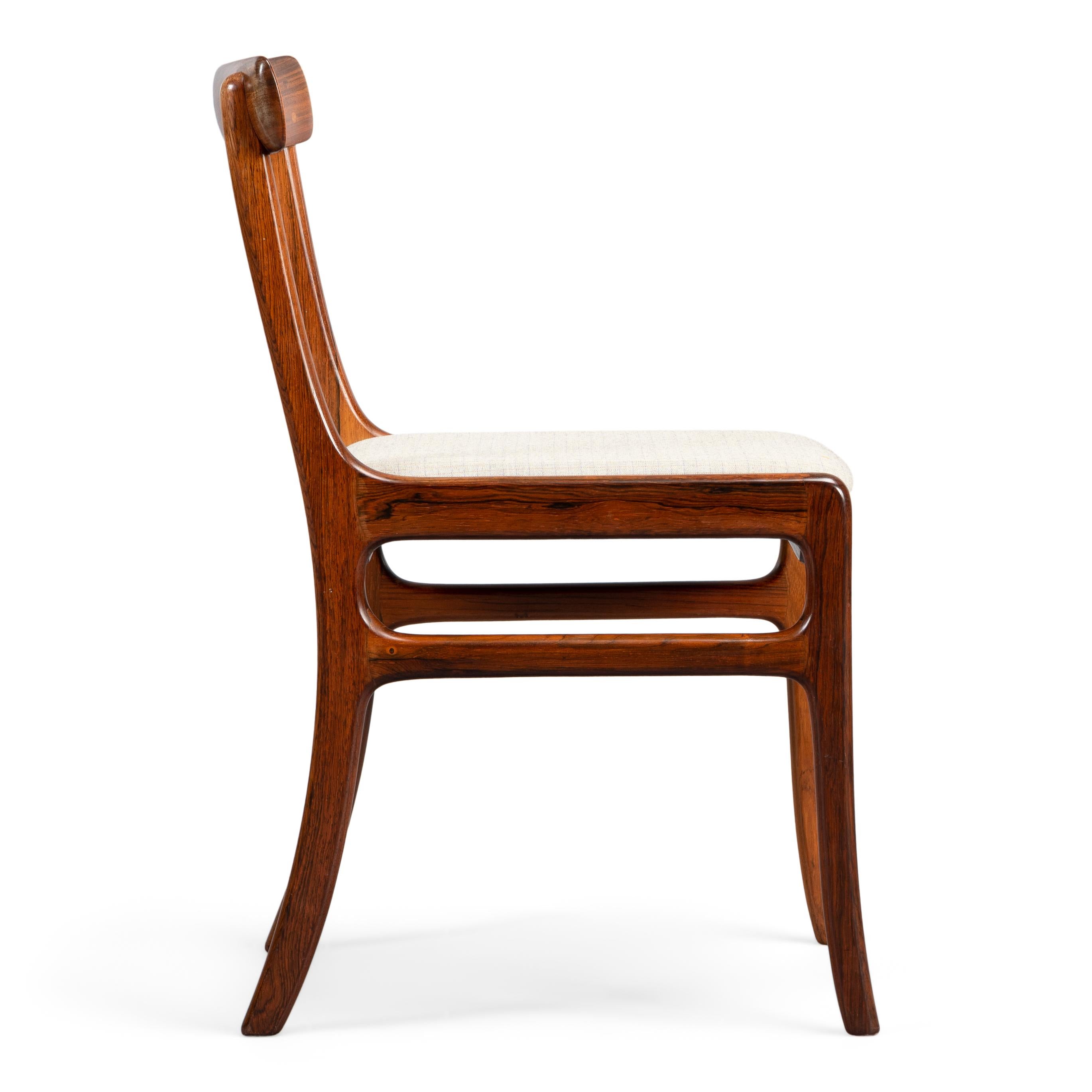 Rosewood Rungstedlund Dining Chairs by Ole Wanscher for PJ Denmark, Set of 4 4