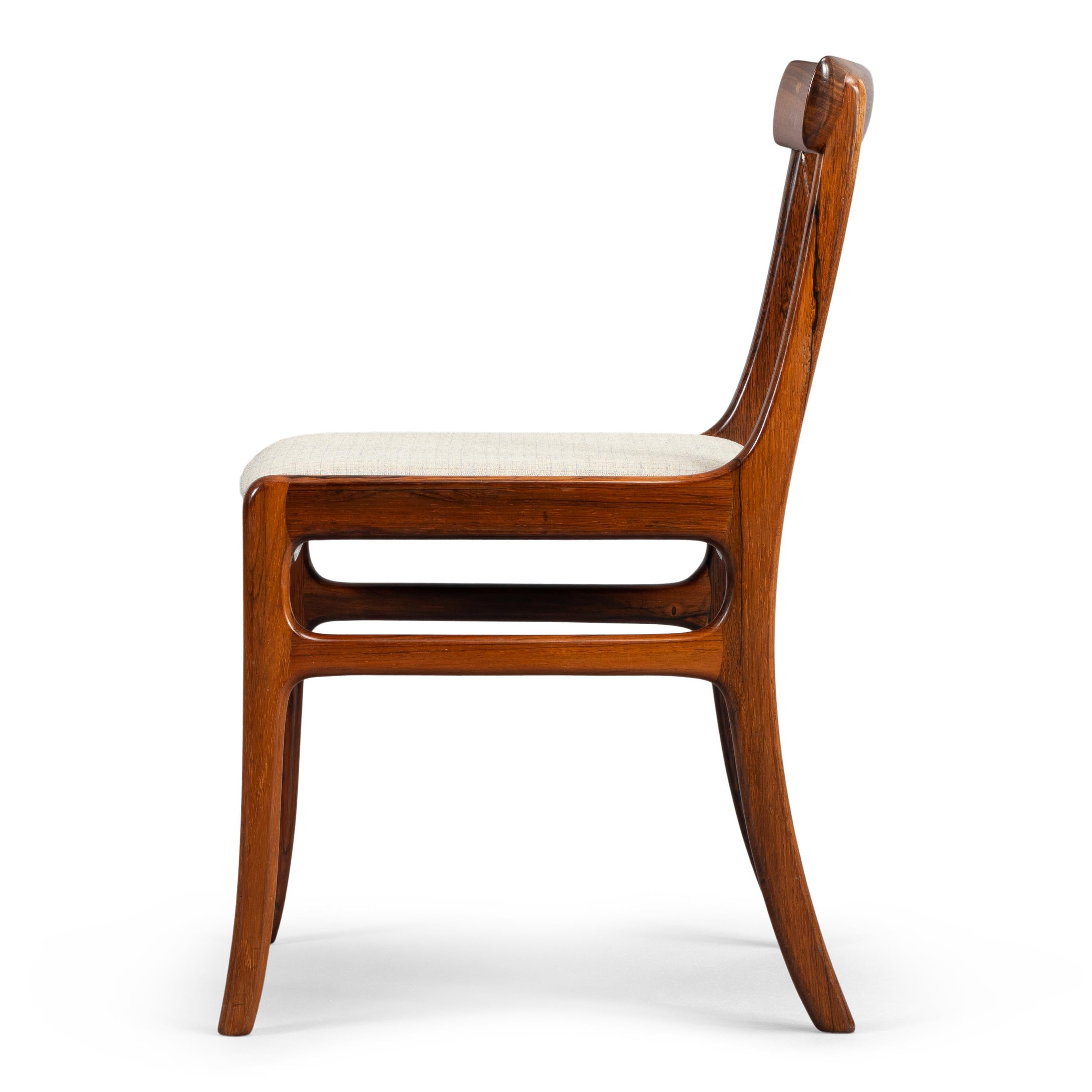 Rosewood Rungstedlund Dining Chairs by Ole Wanscher for PJ Denmark, Set of 4 6