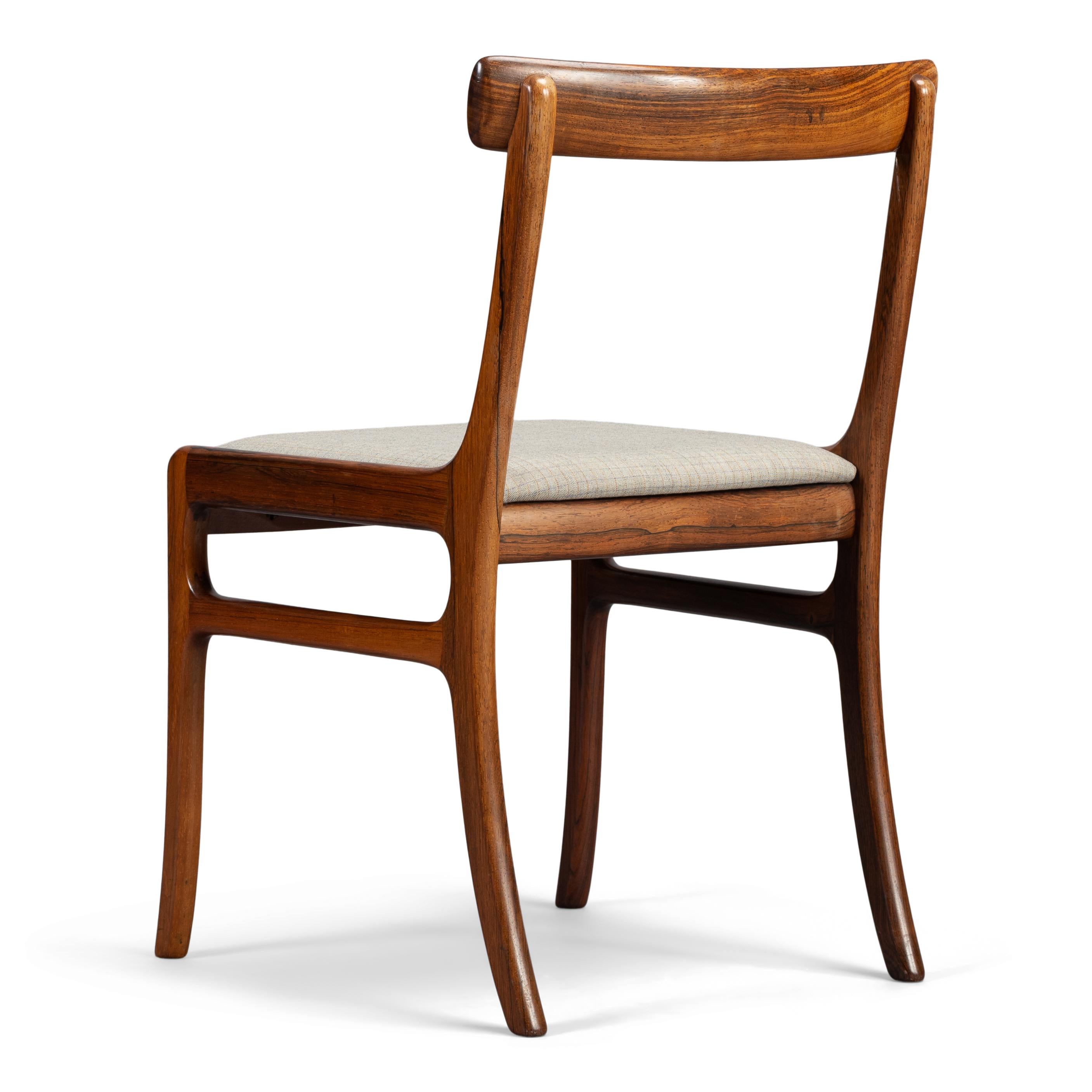 Rosewood Rungstedlund Dining Chairs by Ole Wanscher for PJ Denmark, Set of 4 7
