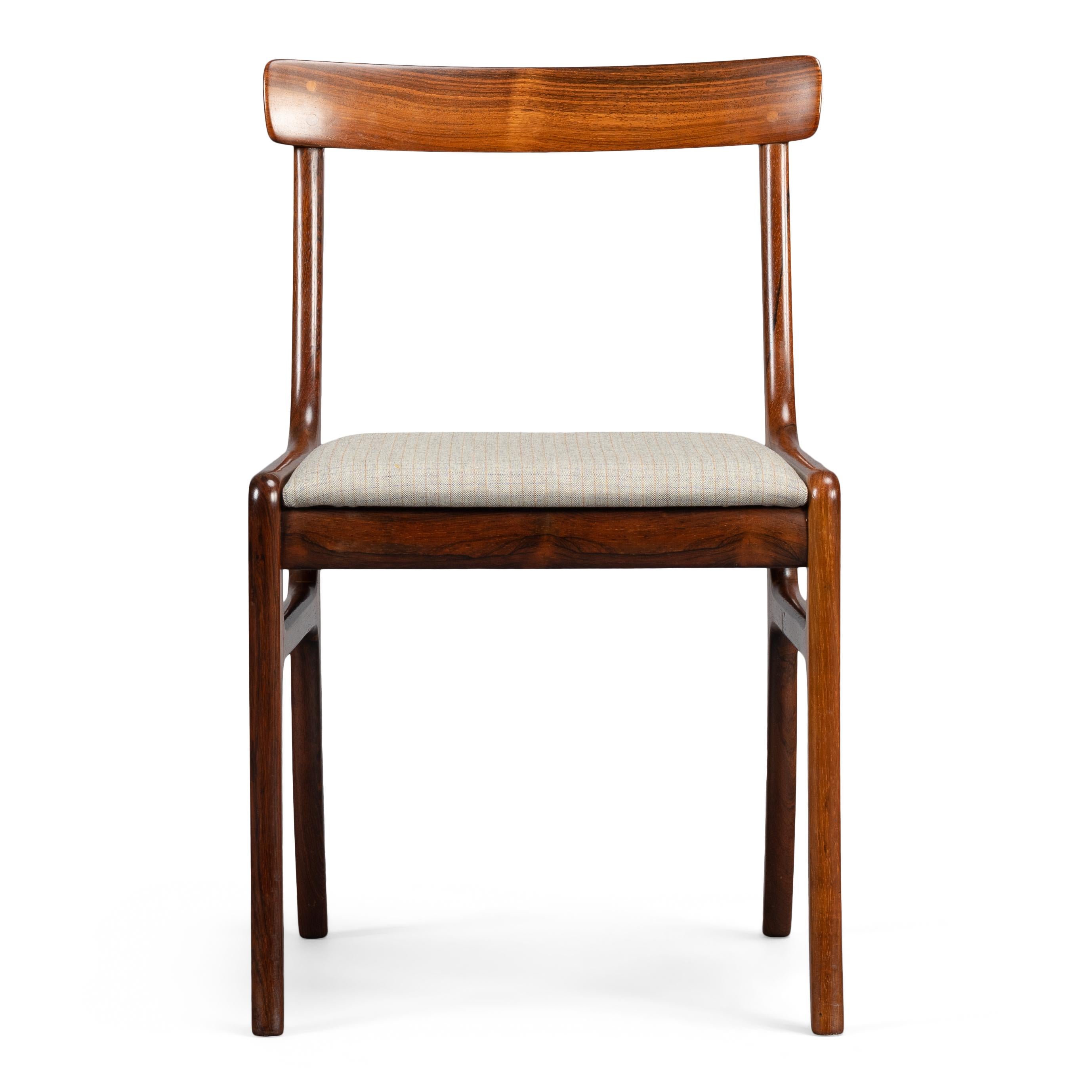 Rosewood Rungstedlund Dining Chairs by Ole Wanscher for PJ Denmark, Set of 4 8