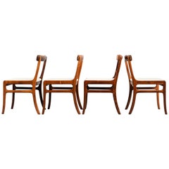 Chaises de salle à manger Rungstedlund en bois de rose d'Ole Wanscher pour PJ Denmark, ensemble de 4 pièces