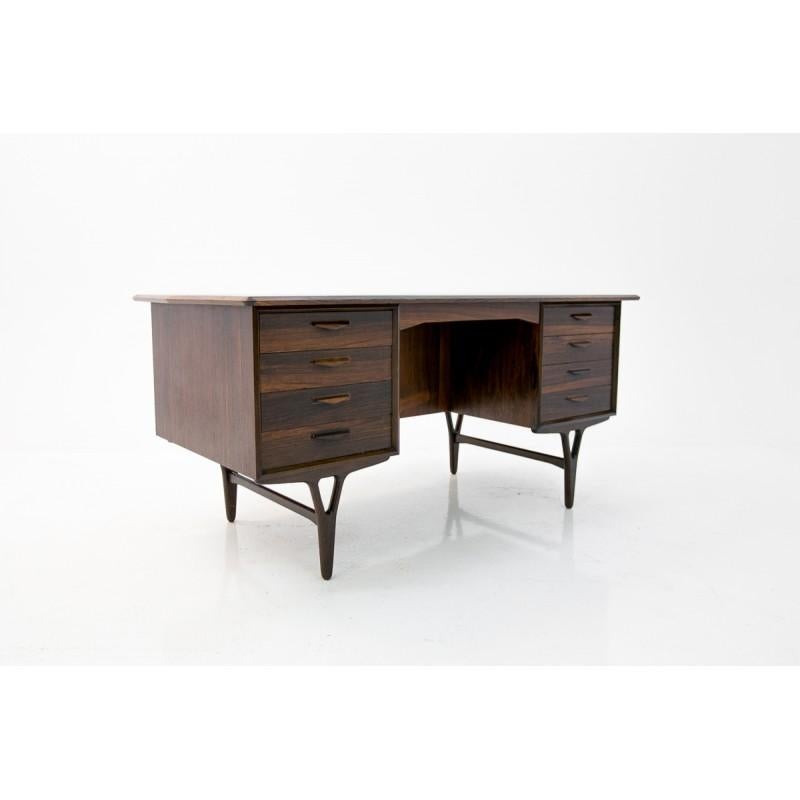 Rosewood Scandinavian Modern Desk, Danish Design, 1960s 1