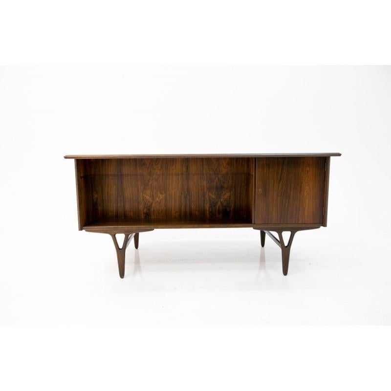 Rosewood Scandinavian Modern Desk, Danish Design, 1960s 2