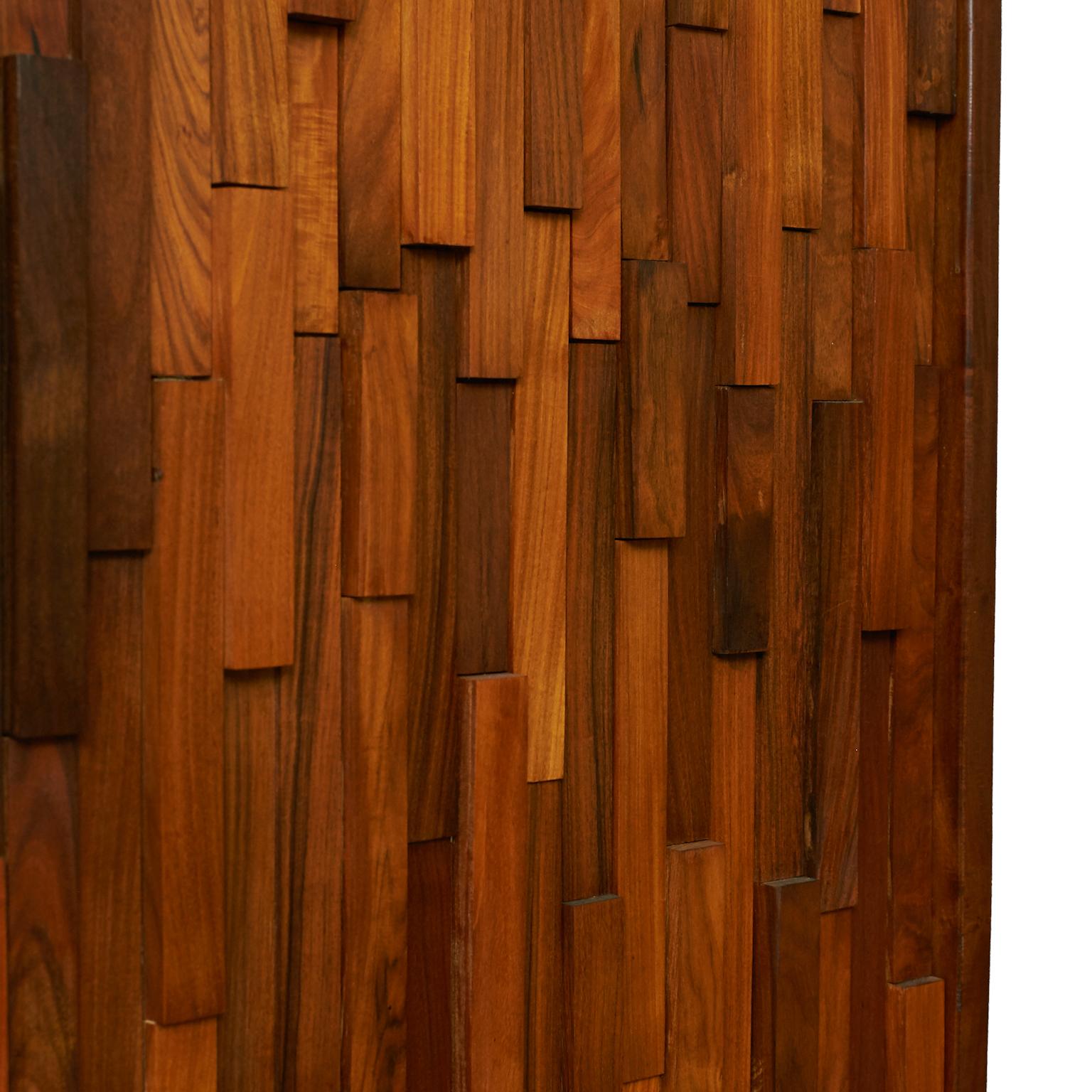 Percival Lafer Brazilian Rosewood and Leather Room Divider / Screen In Good Condition In San Francisco, CA