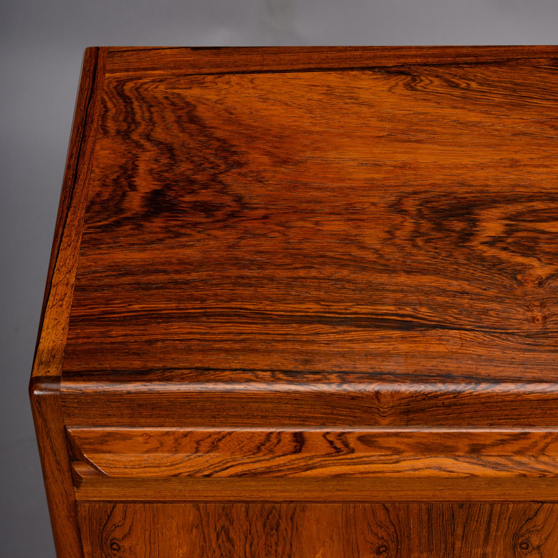 Rosewood Secretaire by Erling Torvits for Klim Mobelfabrik, 1960s For Sale 5