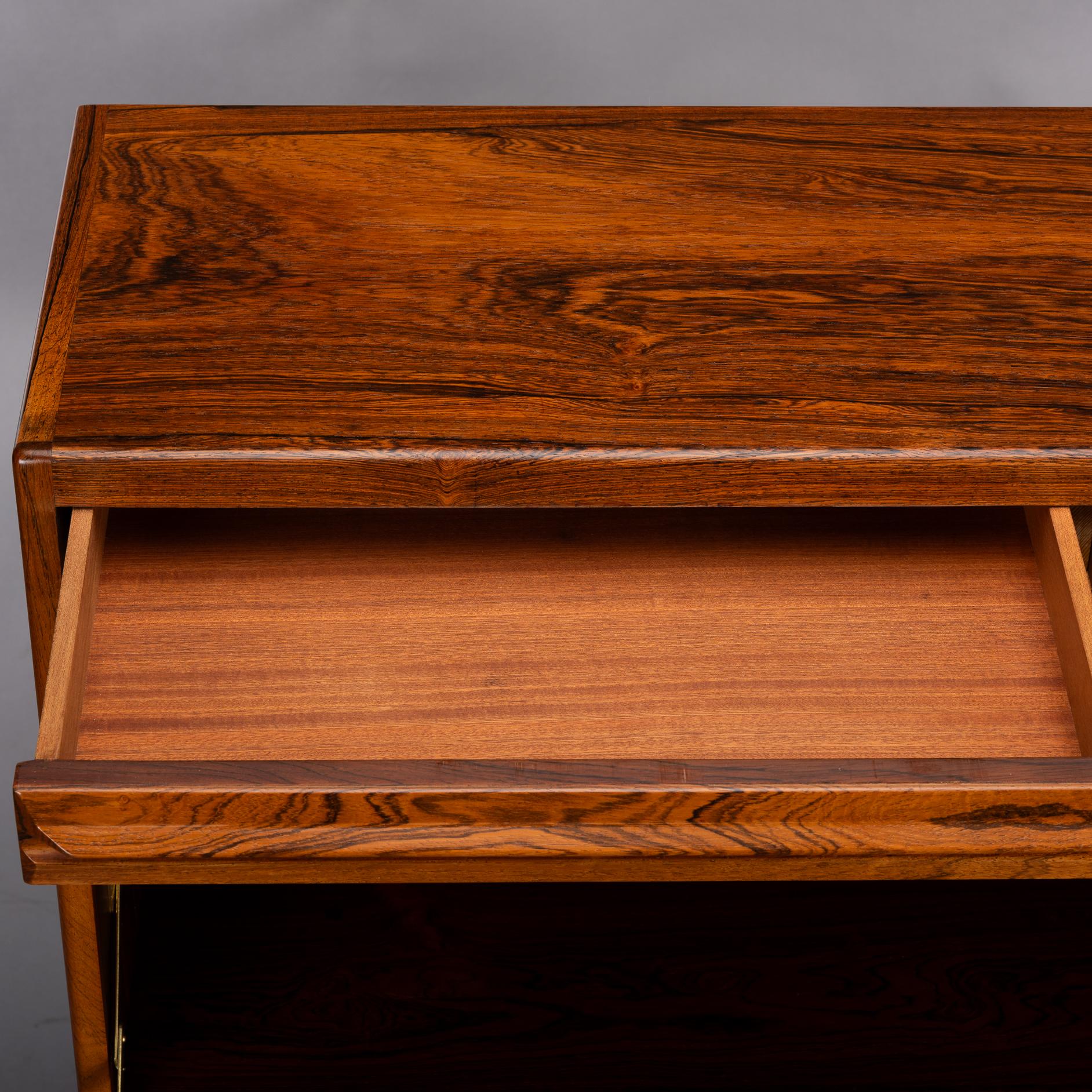 Rosewood Secretaire by Erling Torvits for Klim Mobelfabrik, 1960s For Sale 10