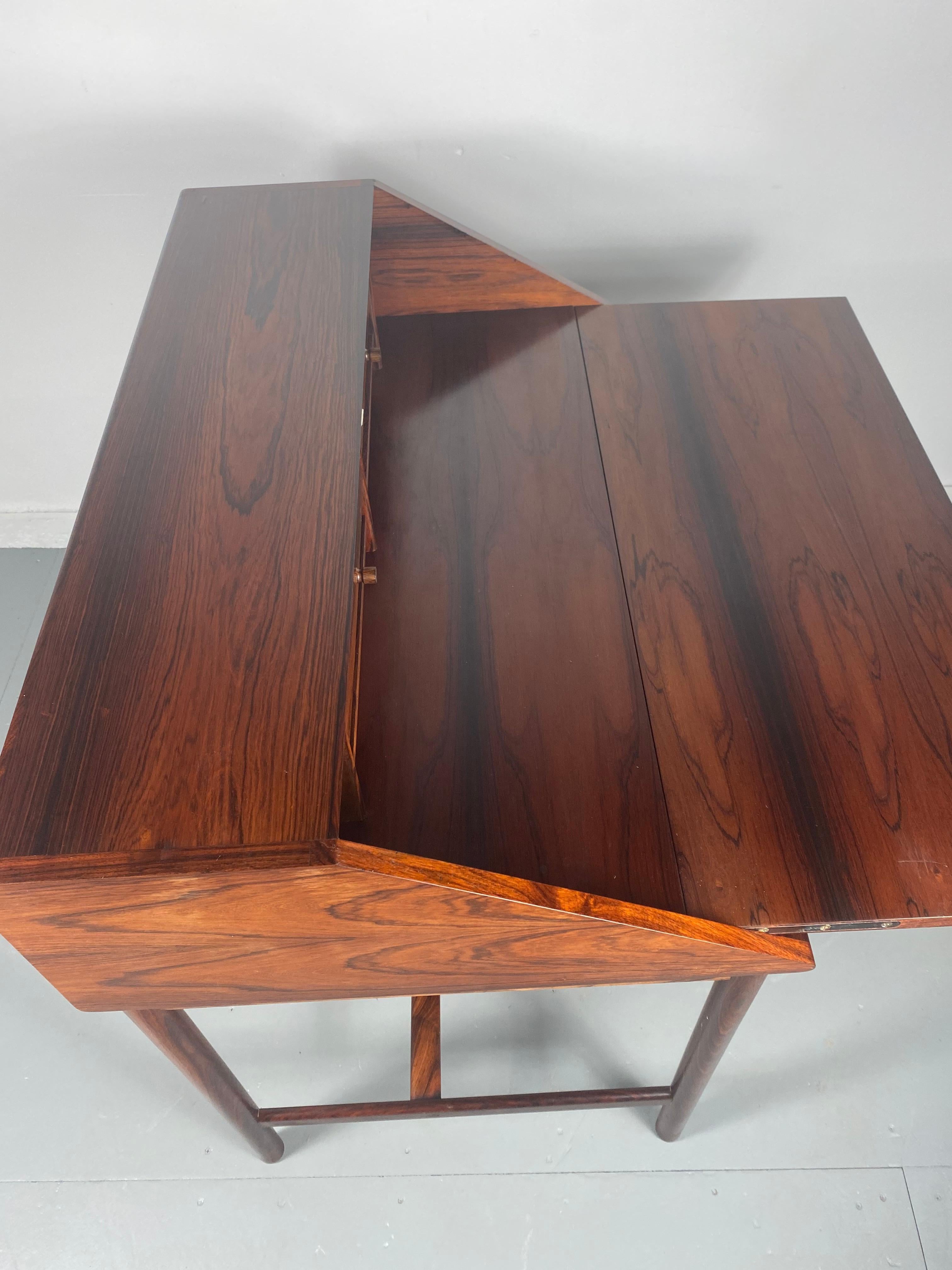 Rosewood Secretaire by Torbjørn Afdal for Nesjestranda, Norway, 1960s In Good Condition In Buffalo, NY