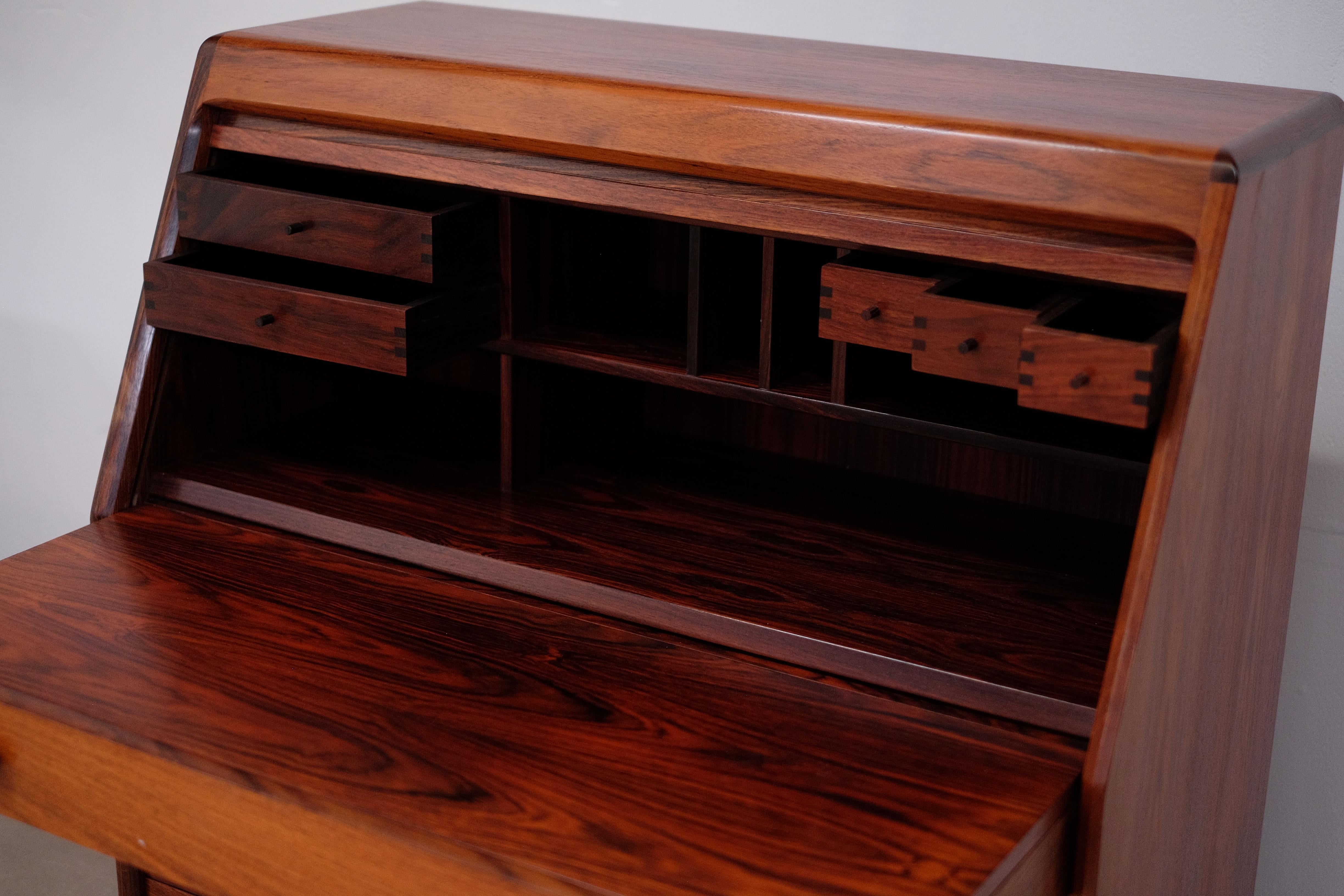 Rosewood Secretaire from Dyrlund, 1960s 3