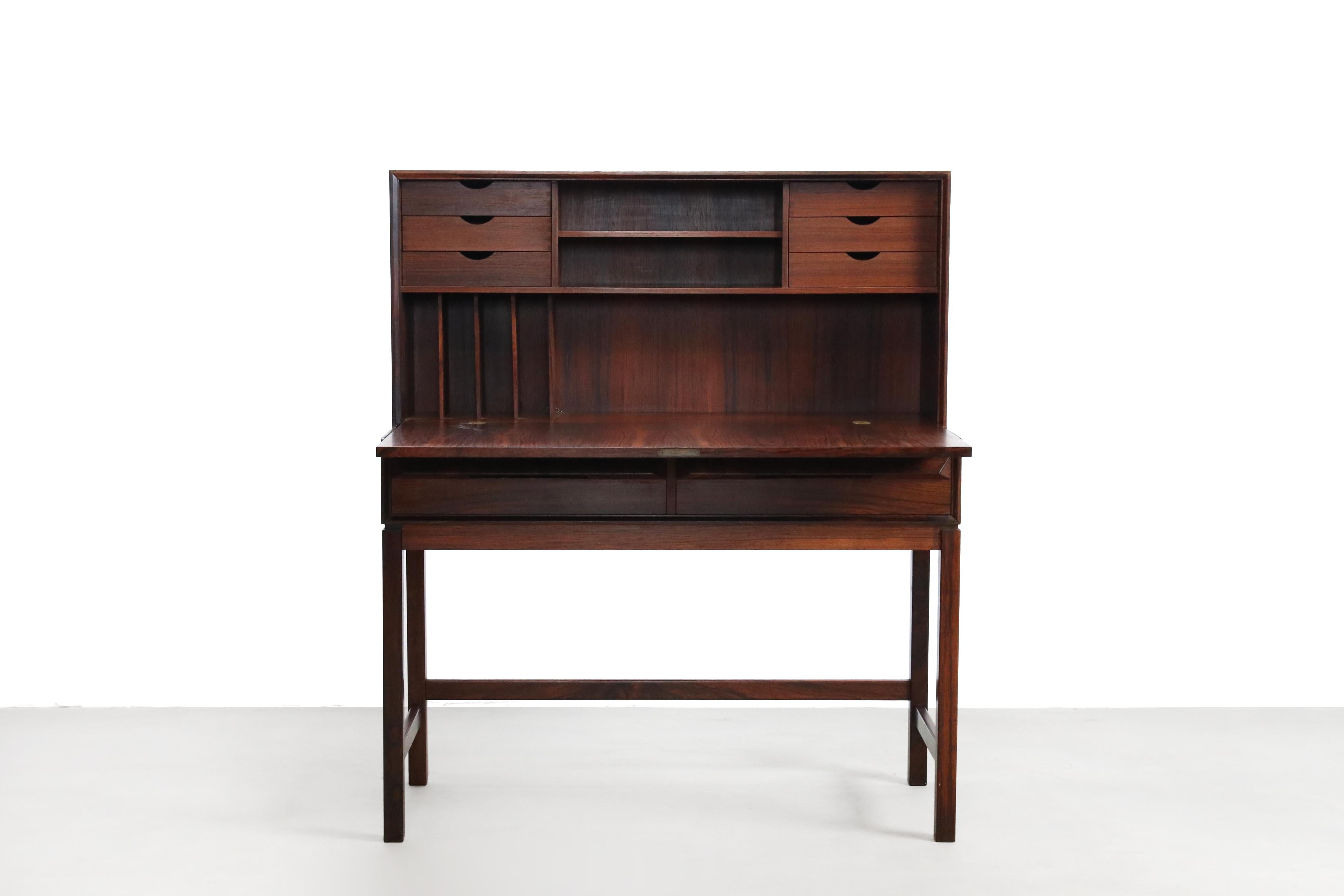 Mid-Century Modern Rosewood Secretary by Torbjørn Afdal for Bruksbo Melemstrands, Norway, 1960