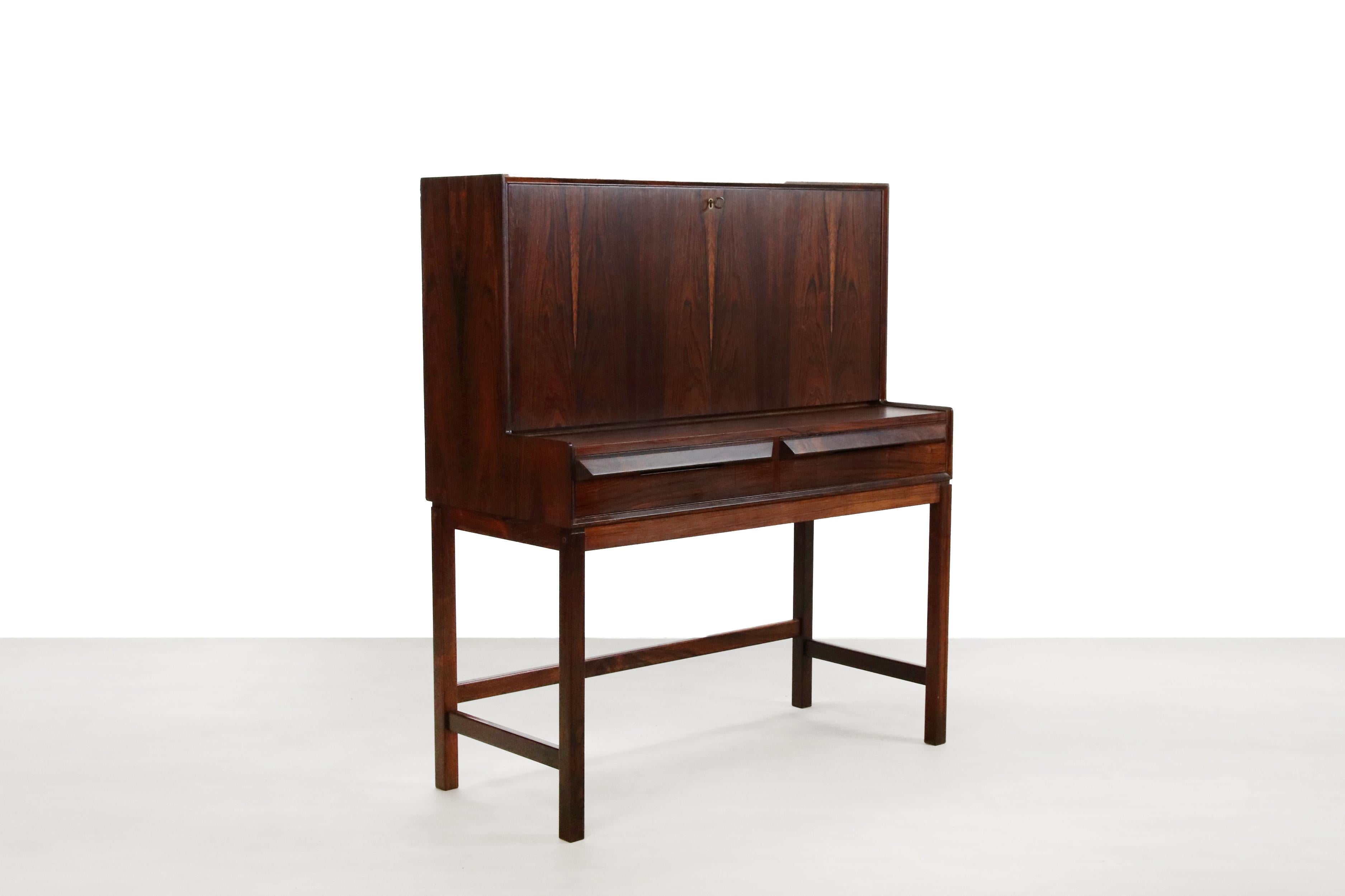 Norwegian Rosewood Secretary by Torbjørn Afdal for Bruksbo Melemstrands, Norway, 1960