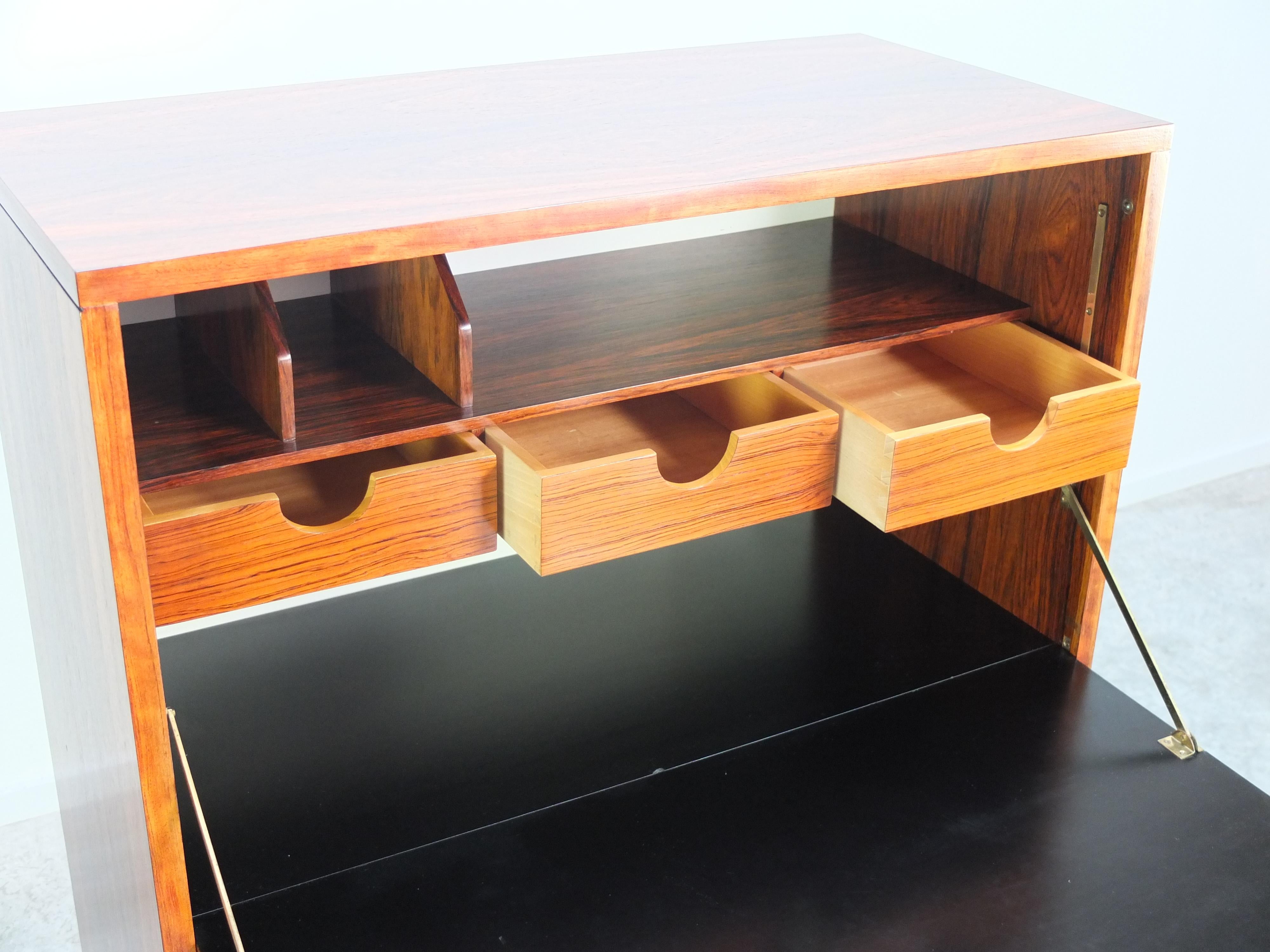 Rosewood Secretary Cabinet by Alfred Hendrickx for Belform, 1960s 4