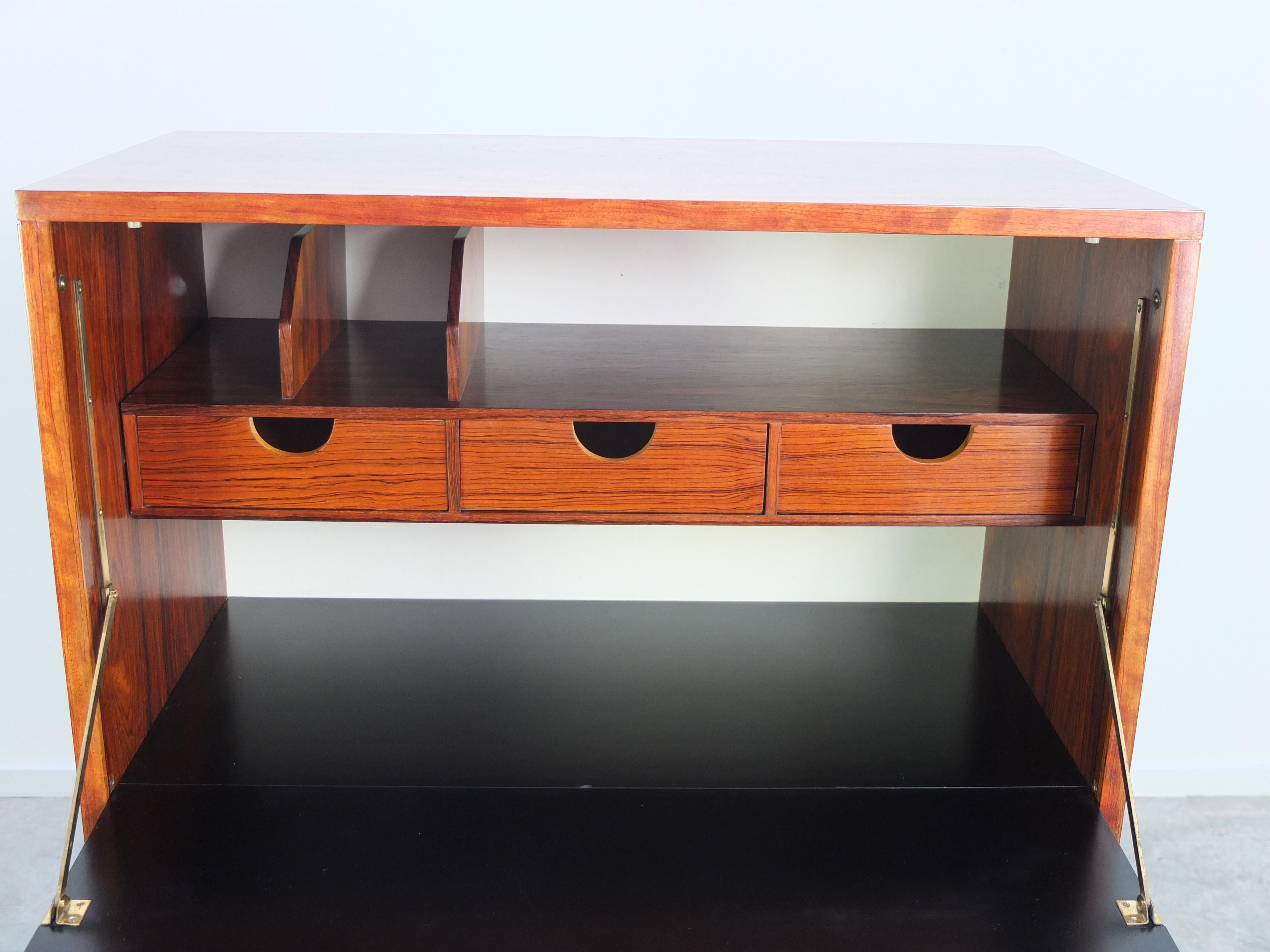 Rosewood Secretary Cabinet by Alfred Hendrickx for Belform, 1960s 5