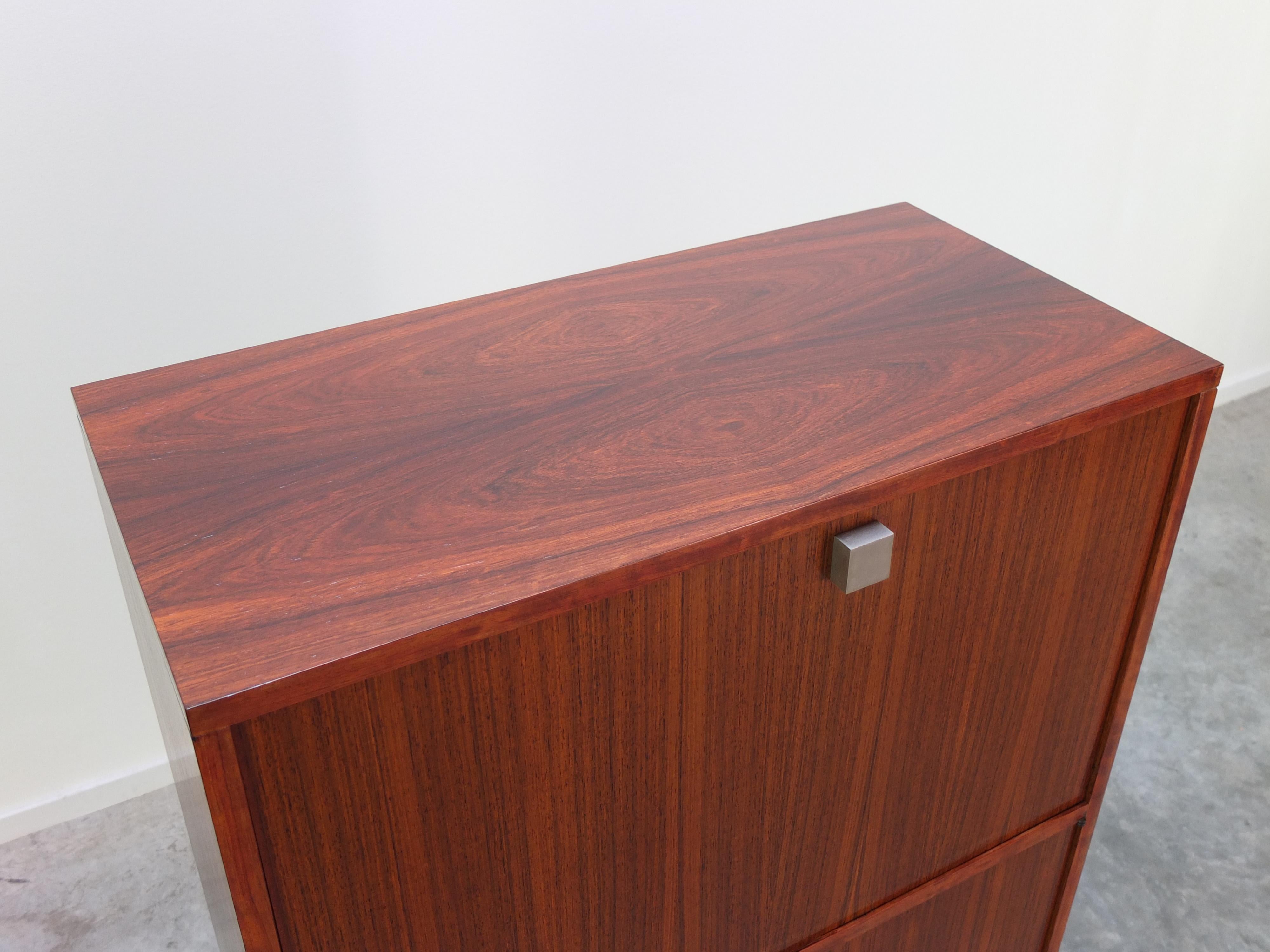 Belgian Rosewood Secretary Cabinet by Alfred Hendrickx for Belform, 1960s