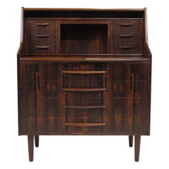 Bureau secrétaire en bois de rose