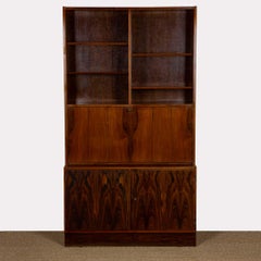 Rosewood secretary or bar cabinet by Poul Hundevad, 1960s