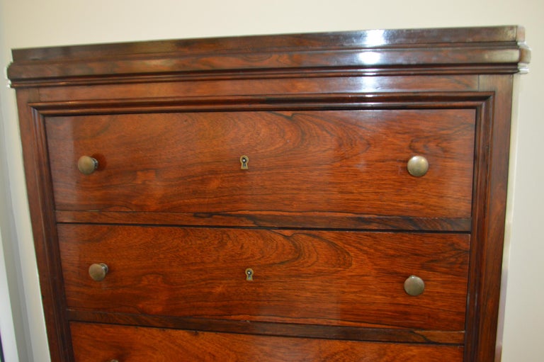 Rosewood Semainier Chest With Seven Drawers France Circa 1900