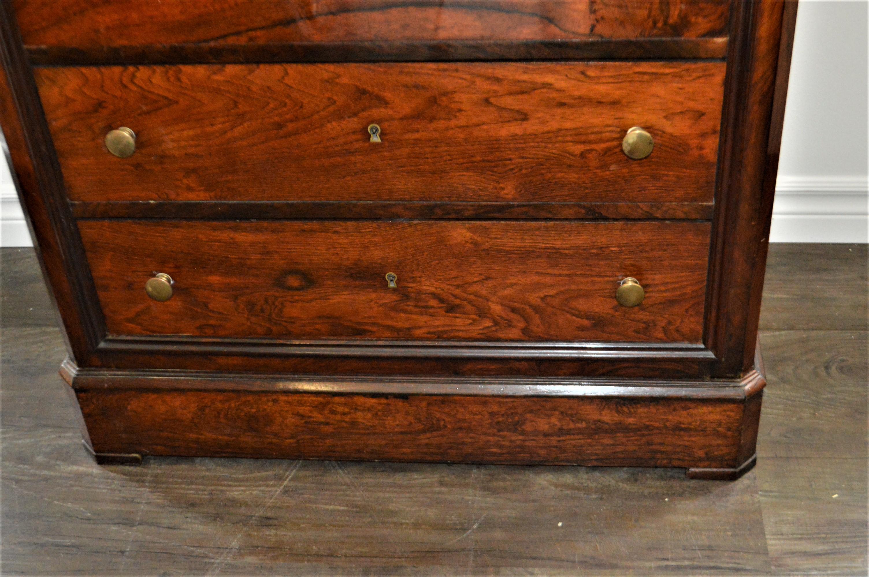 French Rosewood Semainier, Chest with Seven Drawers, France, circa 1900 For Sale