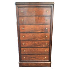 Rosewood Semainier, Chest with Seven Drawers, France, circa 1900