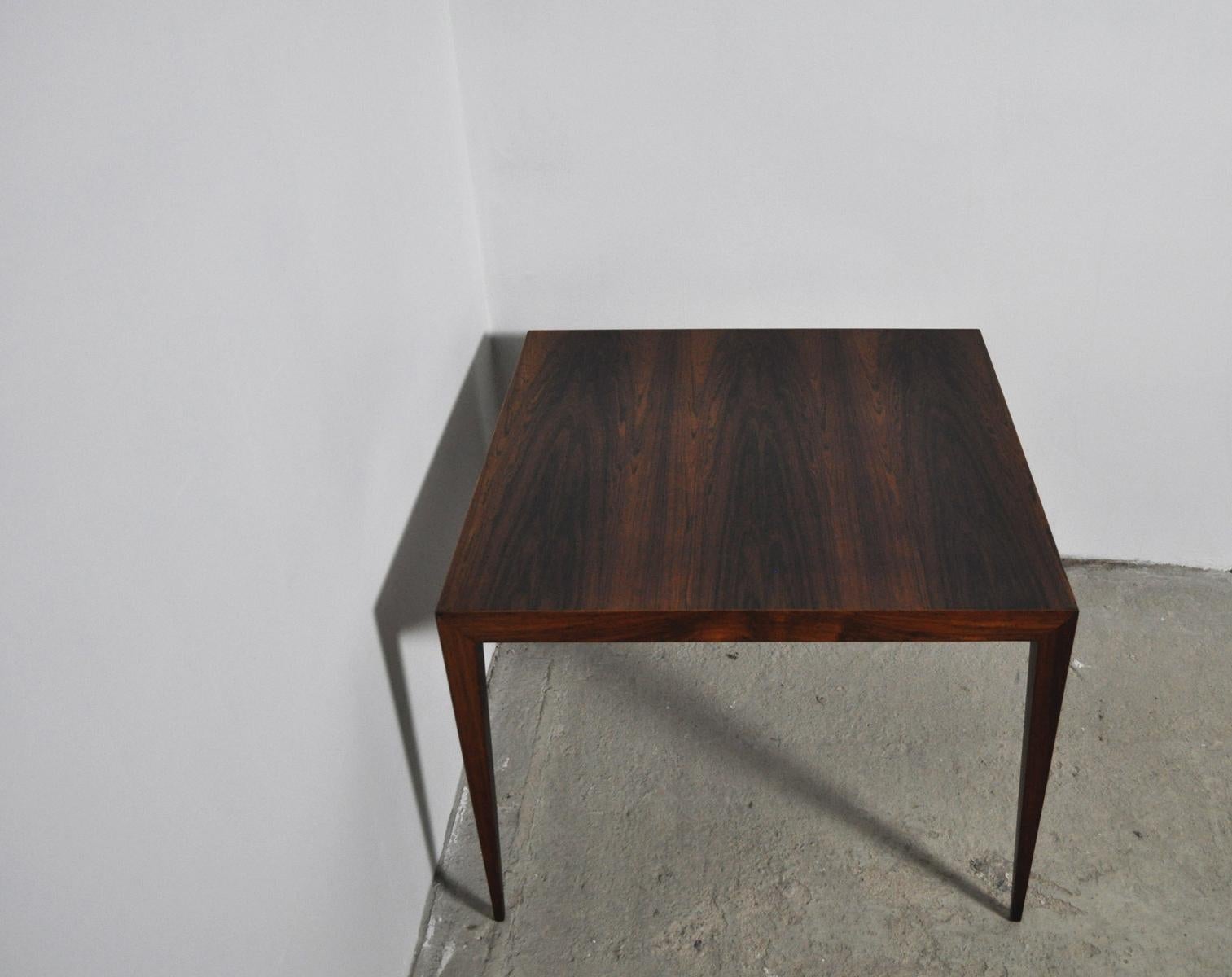 Rosewood Severin Hansen Coffee Table by Haslev Møbelsnedkeri in Denmark In Good Condition For Sale In Vordingborg, DK