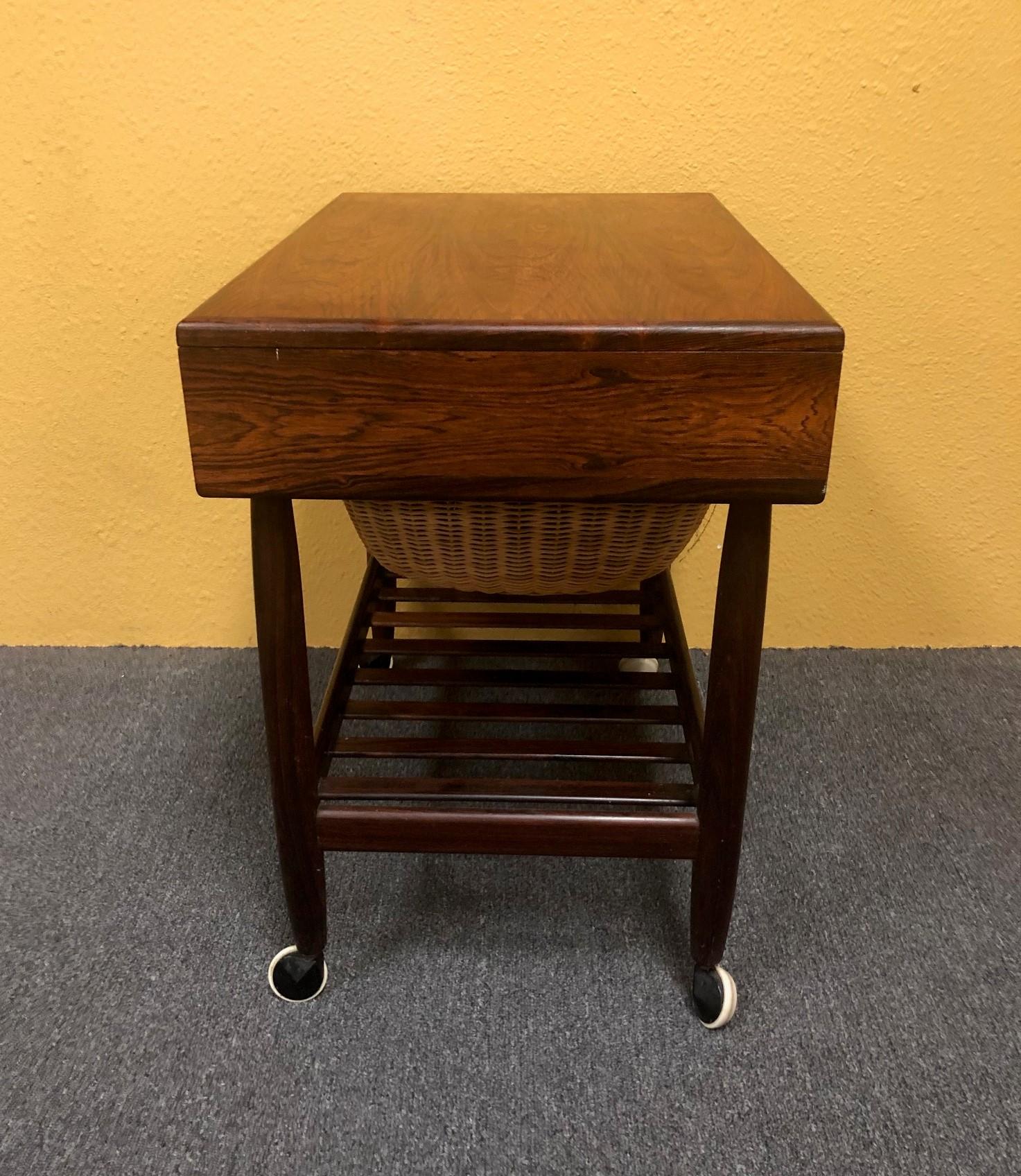 Rosewood Sewing Table by Ejvind Johansson  1