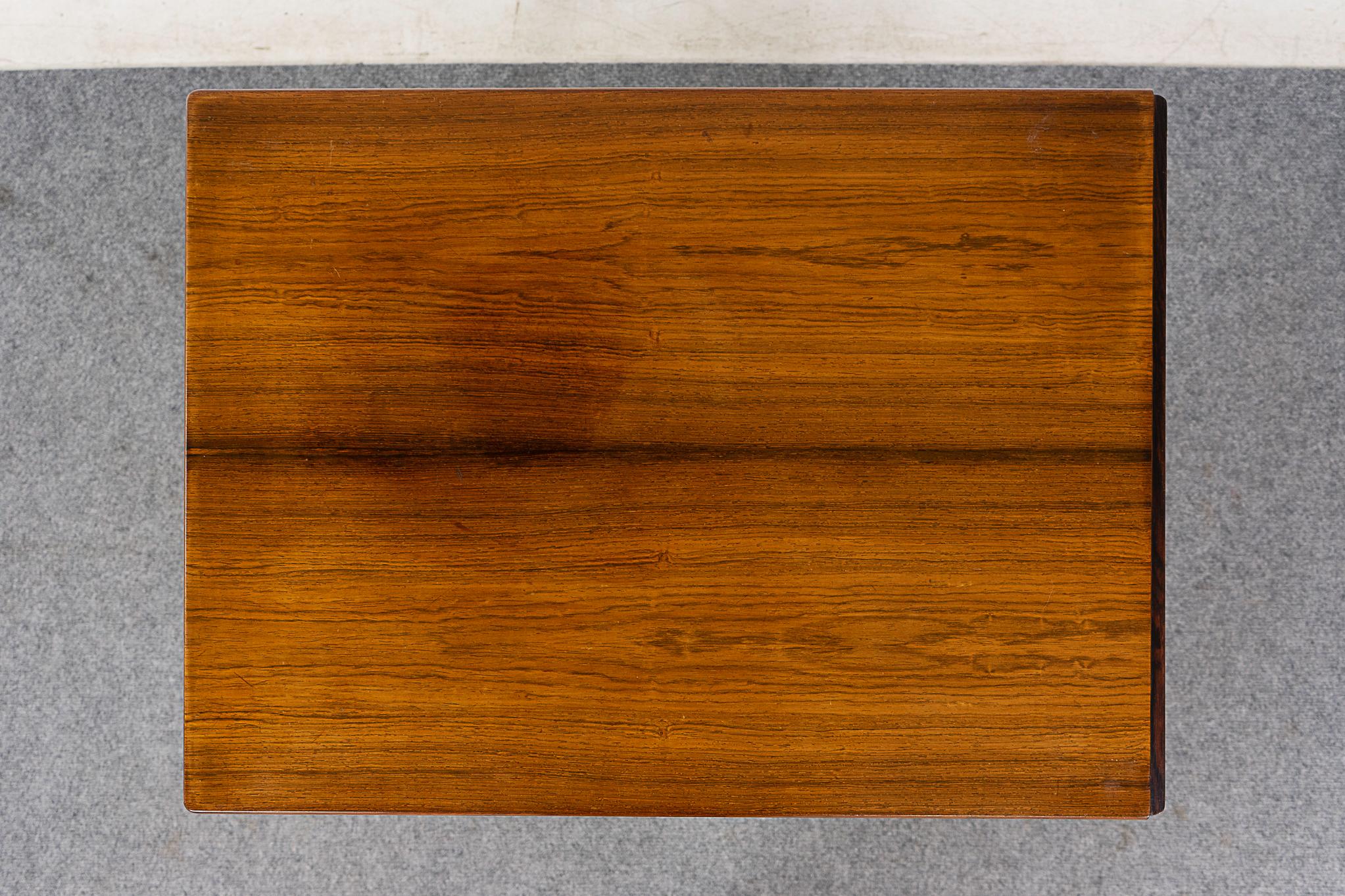 Danish Rosewood Sewing Table by Johannes Andersen For Sale
