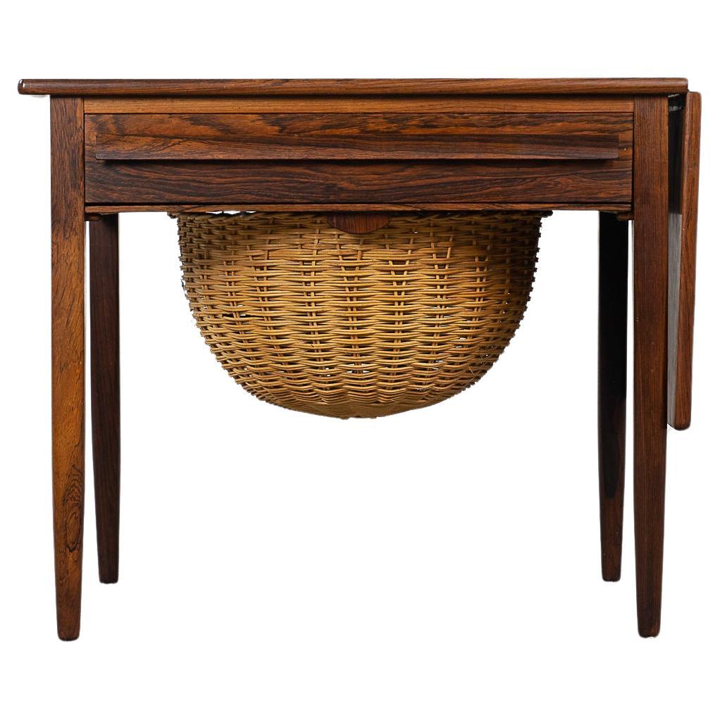 Rosewood Sewing Table by Johannes Andersen
