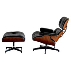 Rosewood Shell Eames Lounge Chair and Ottoman, 3rd Generation