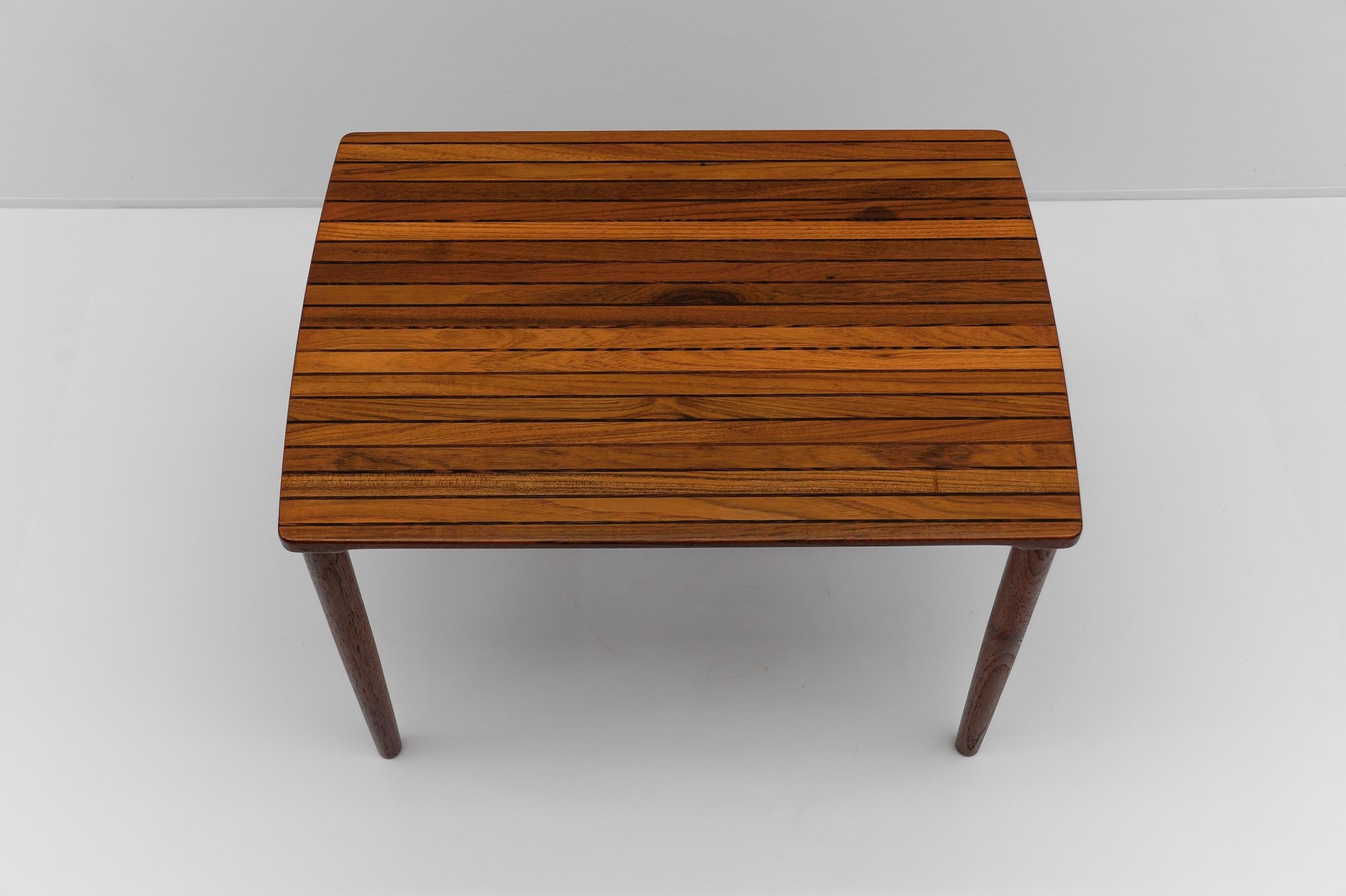 Beistelltisch aus Palisanderholz von France & Daverkosen, Dänemark, 1960er Jahre (Glas) im Angebot