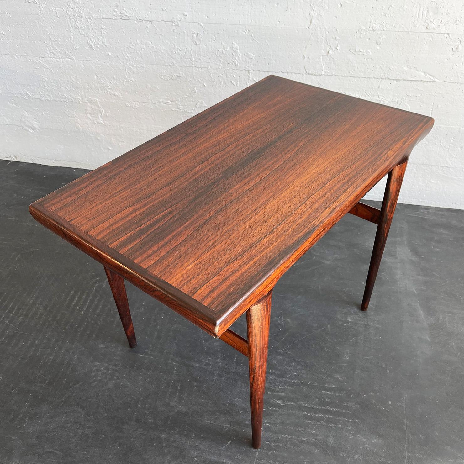 Rosewood Side Table By Johannes Andersen For CFC Silkeborg, Denmark For Sale 1